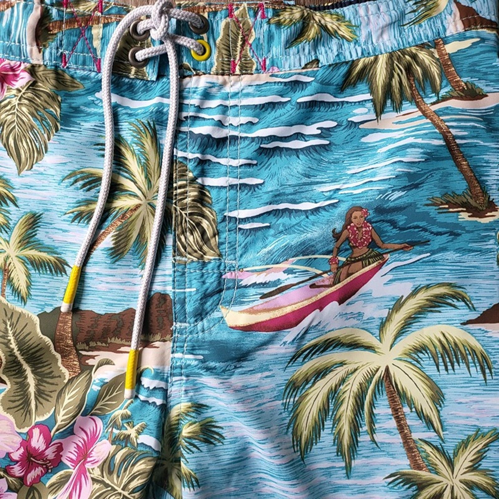 Tommy Bahama NWT TOMMY BAHAMA Baja Hula High Seas Swim‎ Shorts Size SM Size US 32 / EU 48 - 5 Thumbnail