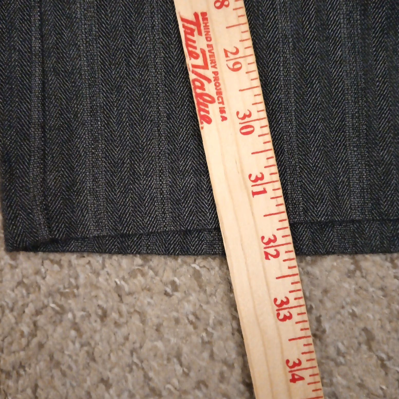 Vintage Chico's Dress Pants Womens 0.5 Gray Herringbone Flat Front 32x32 Mid Rise Pants Women) Size 25" / US 0 / IT 36 - 7 Thumbnail