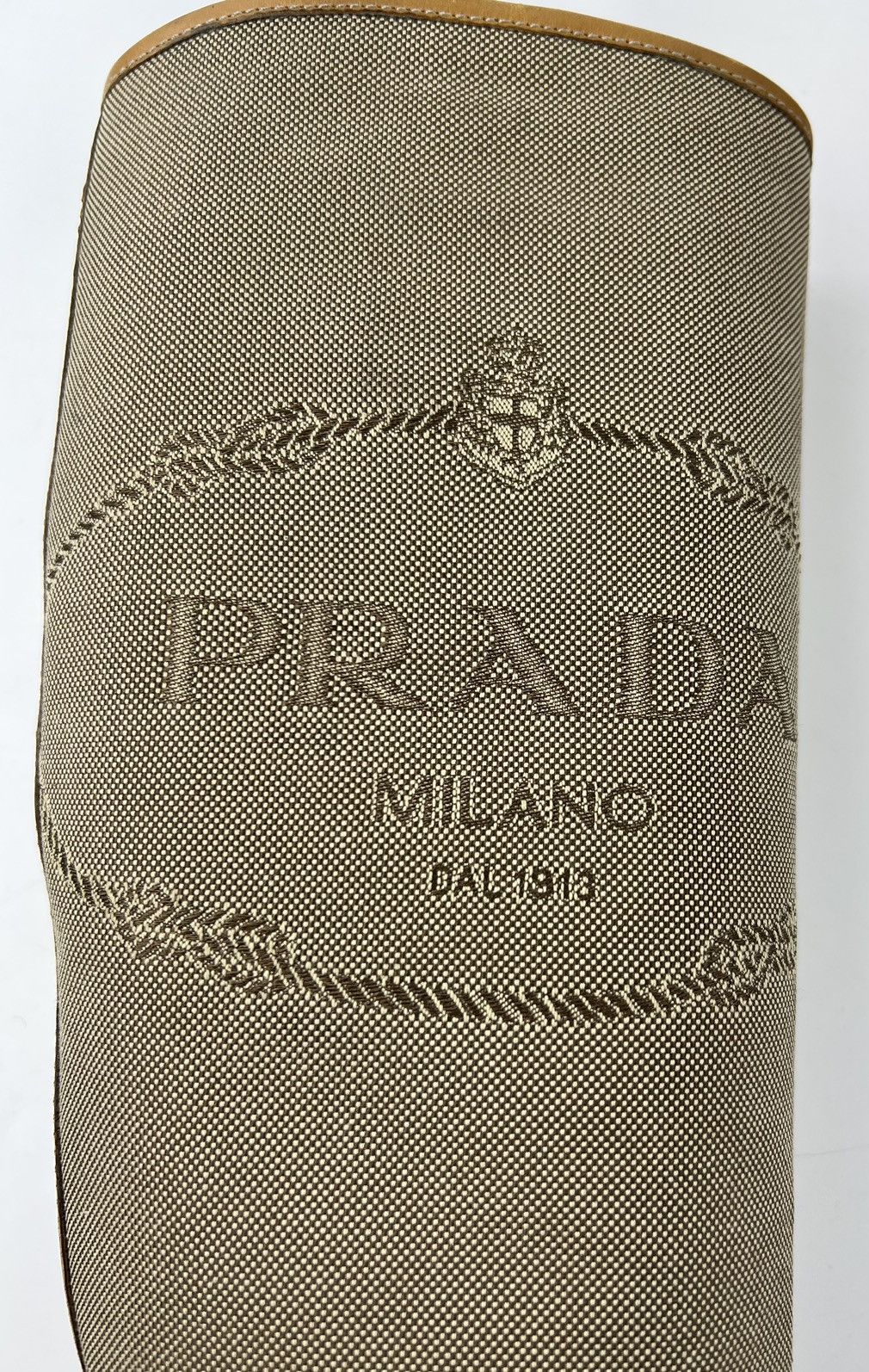 Prada PRADA MILANO Boots Leather Riding Tall Shoes Jacquard Logo Size US 6 / IT 36 - 7 Thumbnail