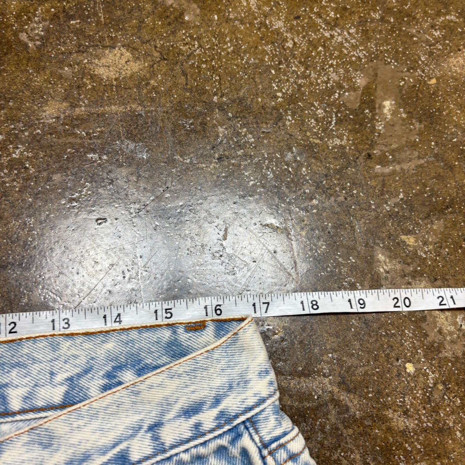 Levi's × Vintage VTG 80s Levi's 501 Straight Acid Wash Jeans 36x32 (34x27.5) Size US 34 / EU 50 - 7 Thumbnail