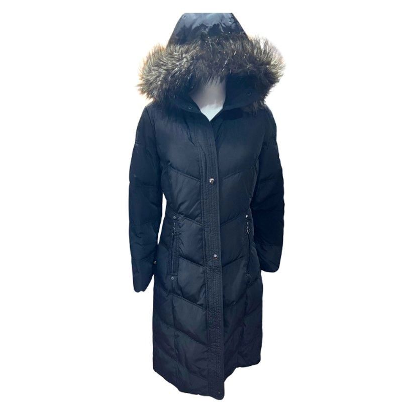 Calvin Klein CALVIN KLEIN Black Hooded Faux Fur Puffer Winter Coat Jacket Size S / US 4 / IT 40 - 2 Thumbnail