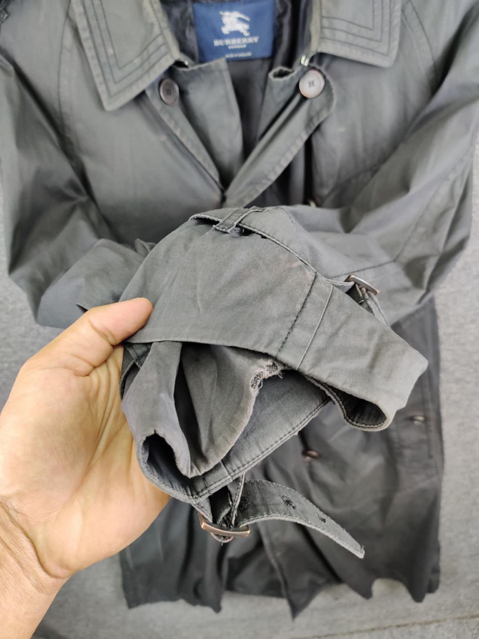 Burberry Vintage Burberry Double Breasted Trench Coat With Belted Size US L / EU 52-54 / 3 - 19 Thumbnail