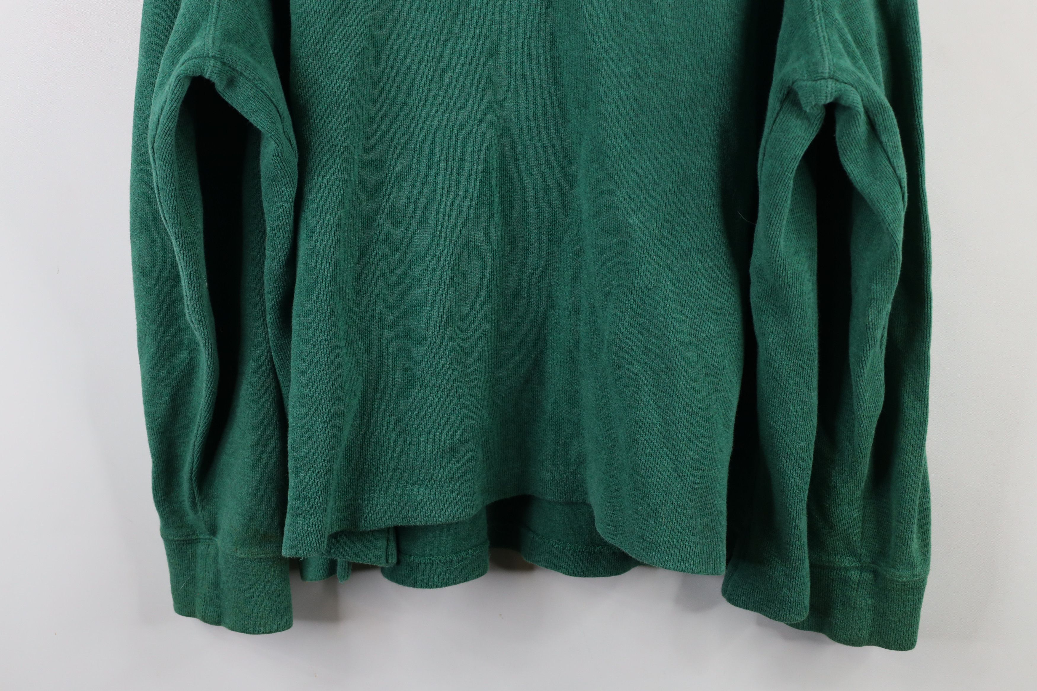 Ralph Lauren × Vintage Vintage Ralph Lauren Cotton Ribbed Knit Half Zip Sweater Size US XL / EU 56 / 4 - 14 Thumbnail