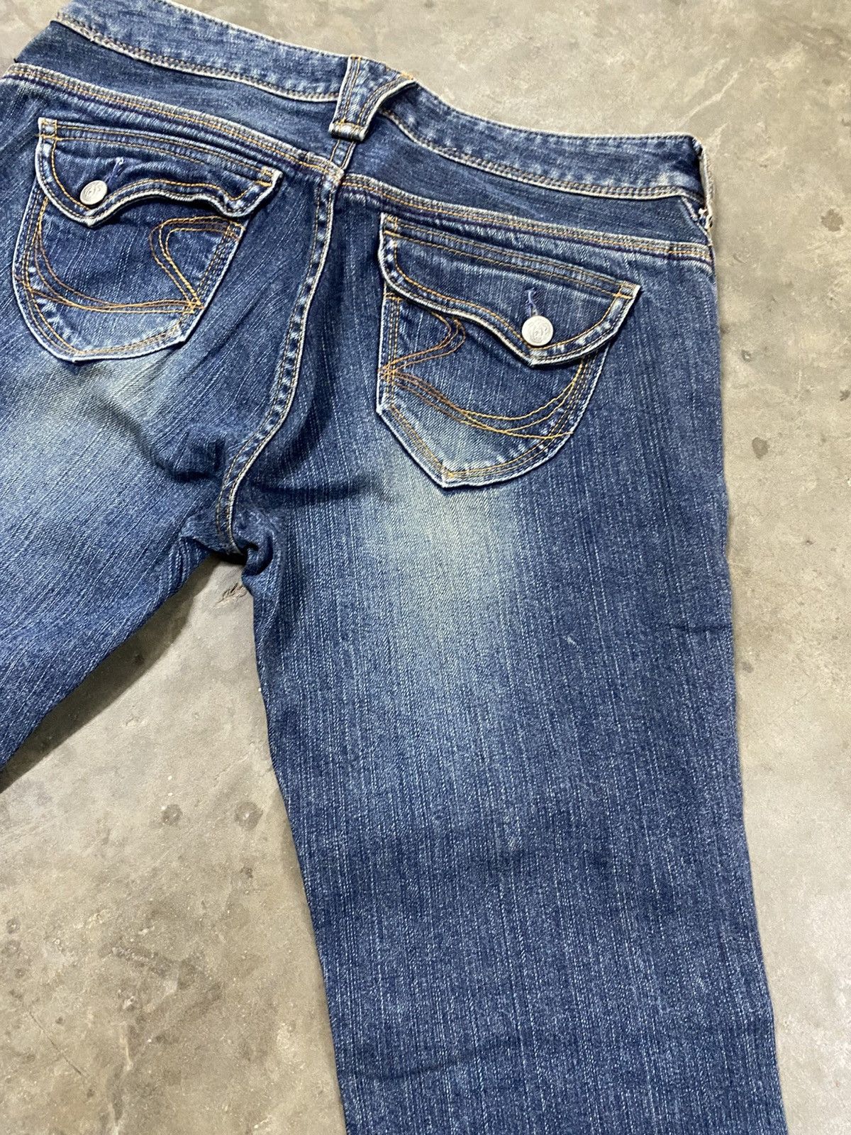 Hysteric Glamour × If Six Was Nine × Japanese Brand Flare Jeans Japan Georgia Love Jeans @255 Size US 31 - 14 Thumbnail