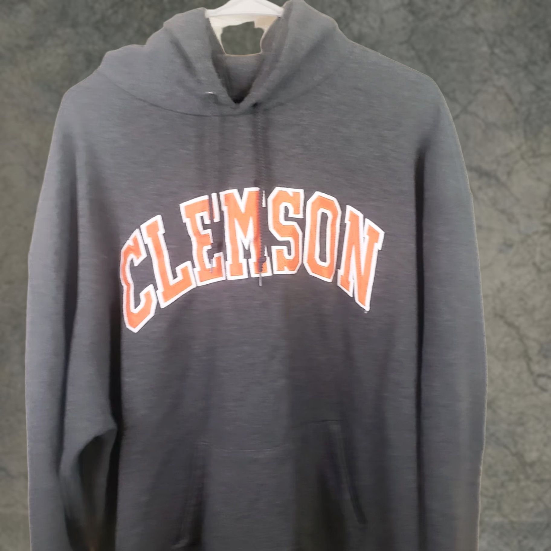 Champion Champion Clemson Tigers Embroidered Eco Fleece Hoodie Sweatshirt Mens XL Gray Size US XL / EU 56 / 4 - 1 Thumbnail