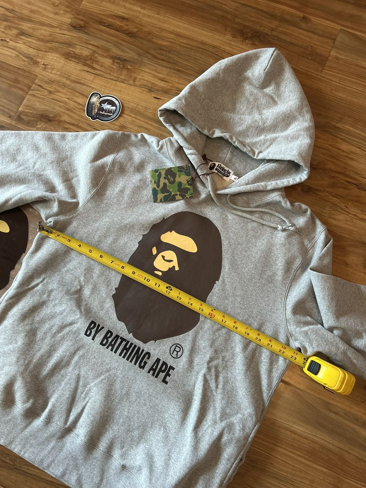 Bape NEW Bape Gray By Bathing Ape Face Pullover Hoodie Size US XL / EU 56 / 4 - 15 Thumbnail