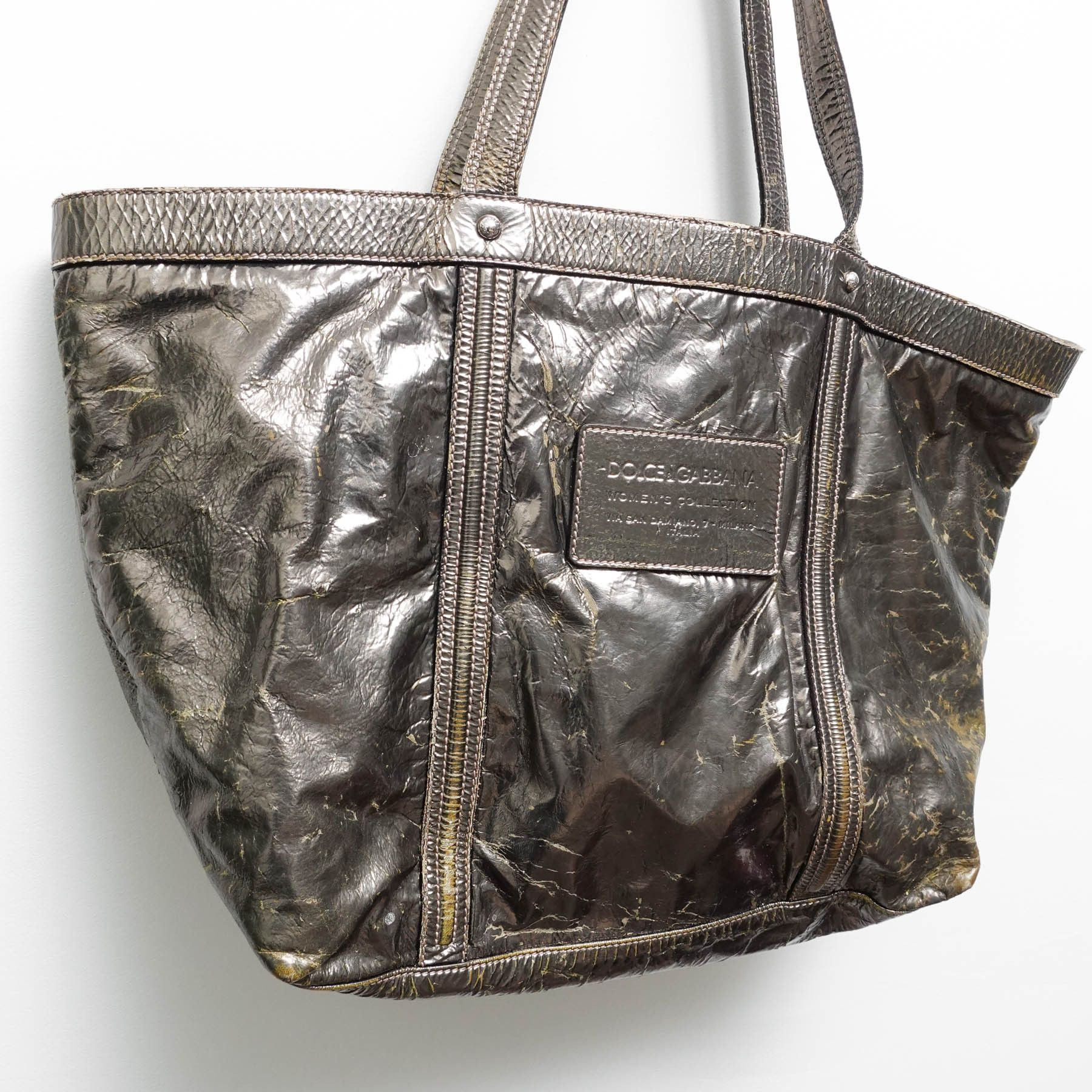 Dolce & Gabbana Rare Vintage Dolce & Gabbana Milano Leather Tote Bag Size ONE SIZE - 3 Thumbnail