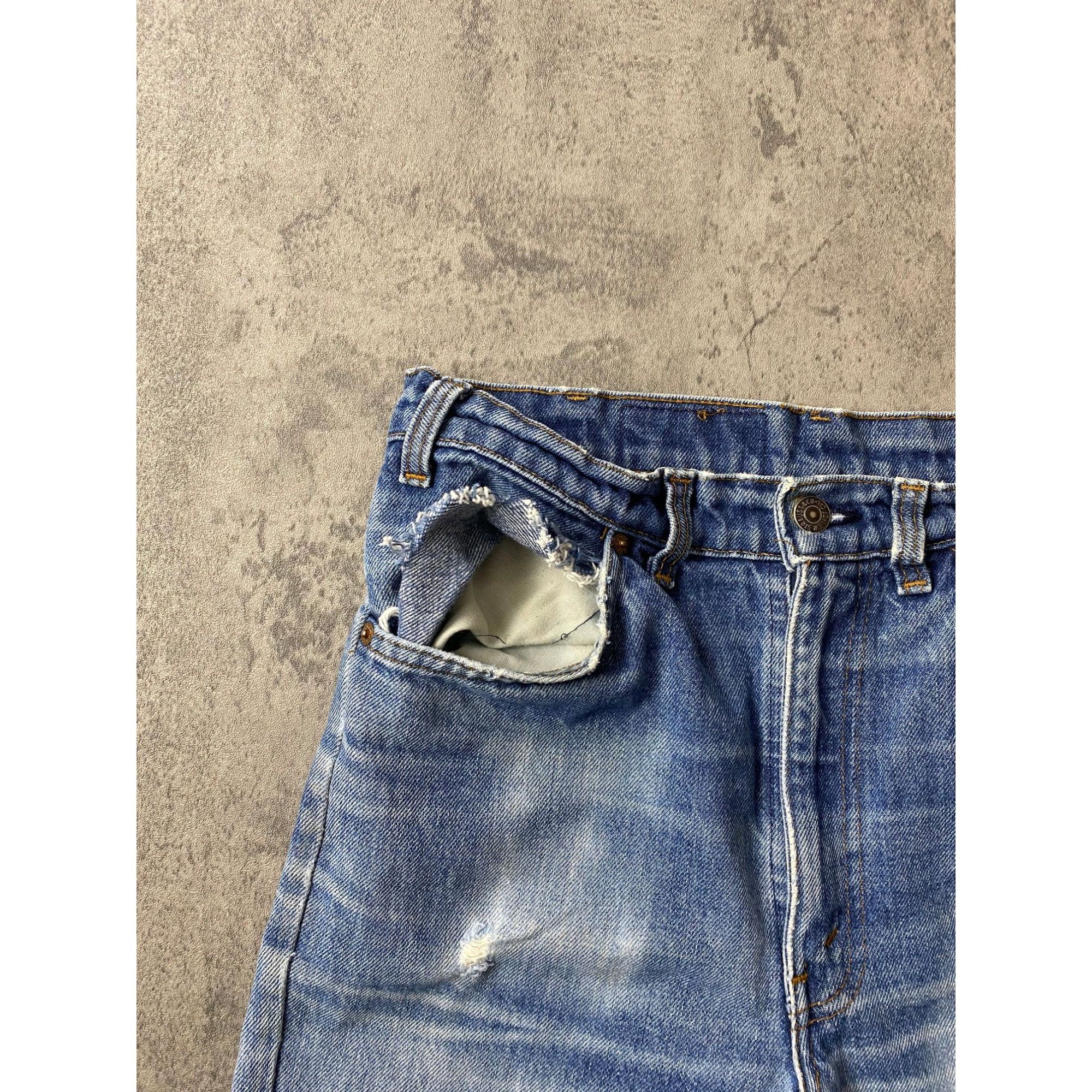 Levi's × Vintage 90s Vintage Levi's Denim Jeans Distressed Size US 30 / EU 46 - 7 Thumbnail