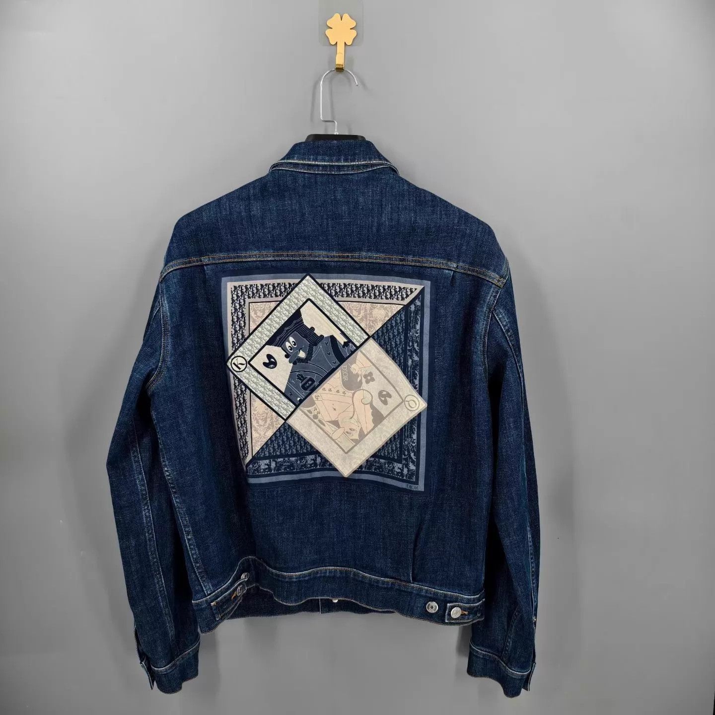 Dior Dior x Kenny Scharf Poker Oblique Denim Jacket Size US L / EU 52-54 / 3 - 2 Thumbnail