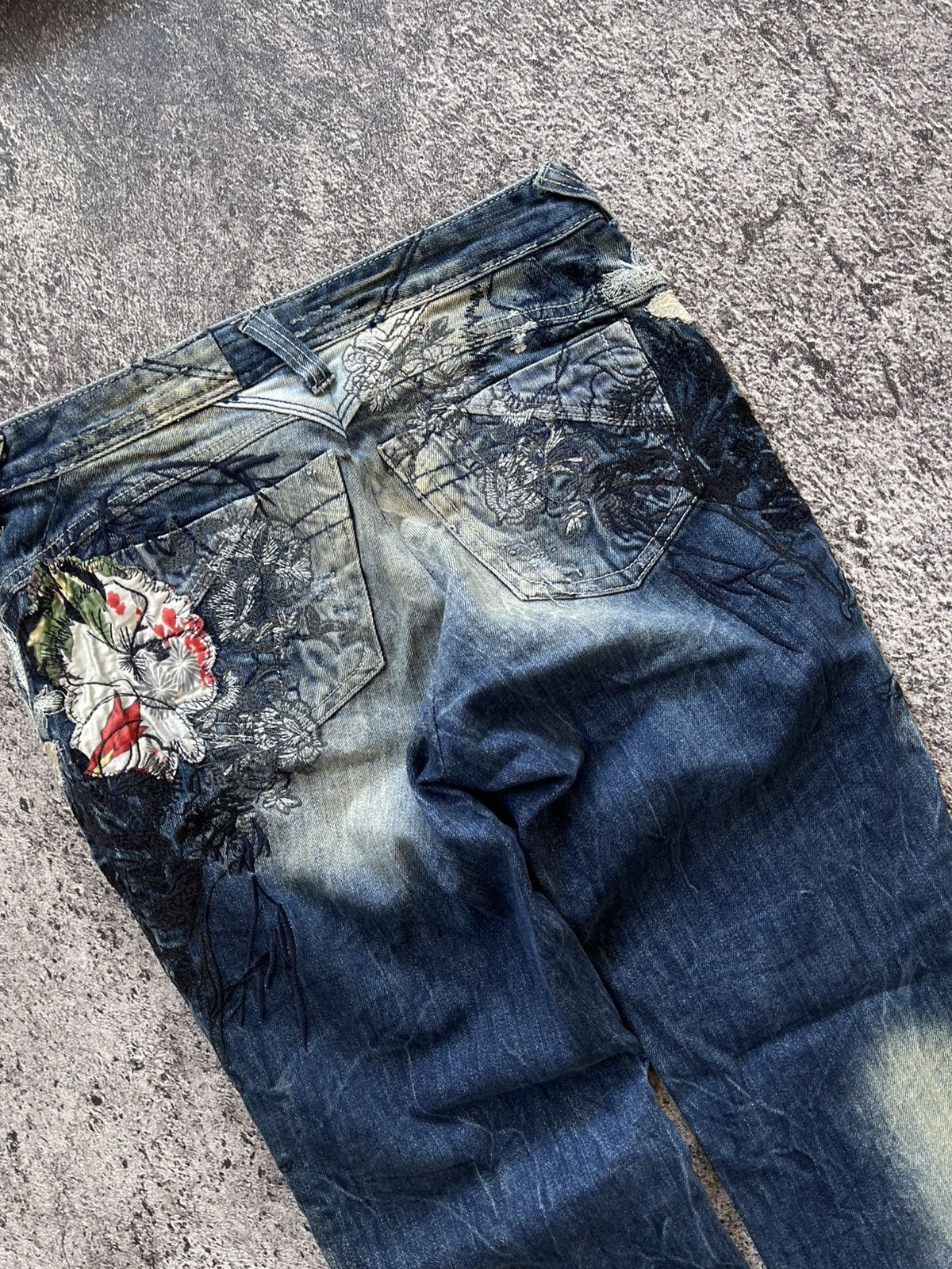 Japanese Brand Y2k Jpj poem grunge ifsixwasnine bootcut jeans Size US 28 / EU 44 - 3 Thumbnail
