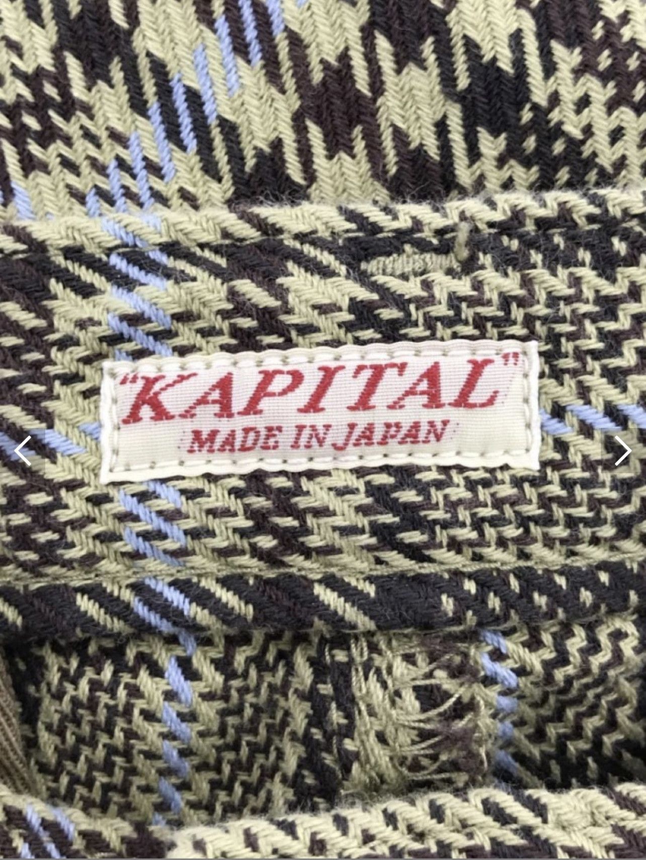 Kapital KAPITAL Multicolor Plaid Pattern Flare Pants Size US 27 - 3 Thumbnail
