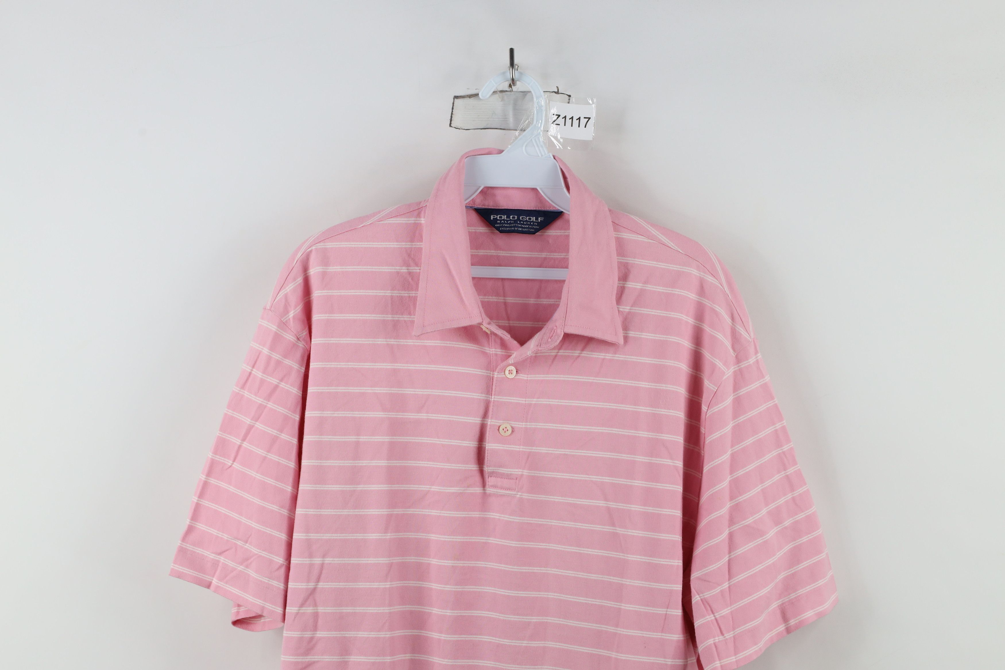 Ralph Lauren × Vintage Vintage Polo Golf Ralph Lauren Pima Cotton Striped Polo Size US L / EU 52-54 / 3 - 2 Thumbnail