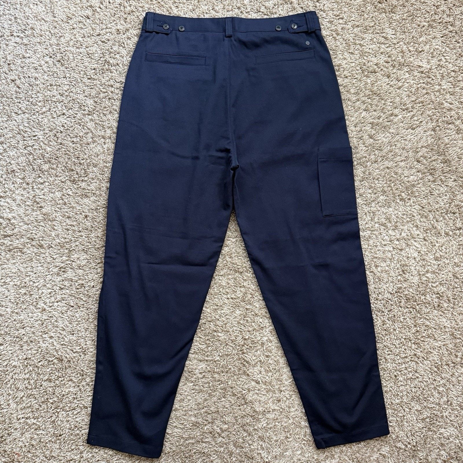 CLOSED CLOSED Navy Blue Tapered Cotton Officer Chino Dress Pants Size US 34 / EU 50 - 2 Thumbnail