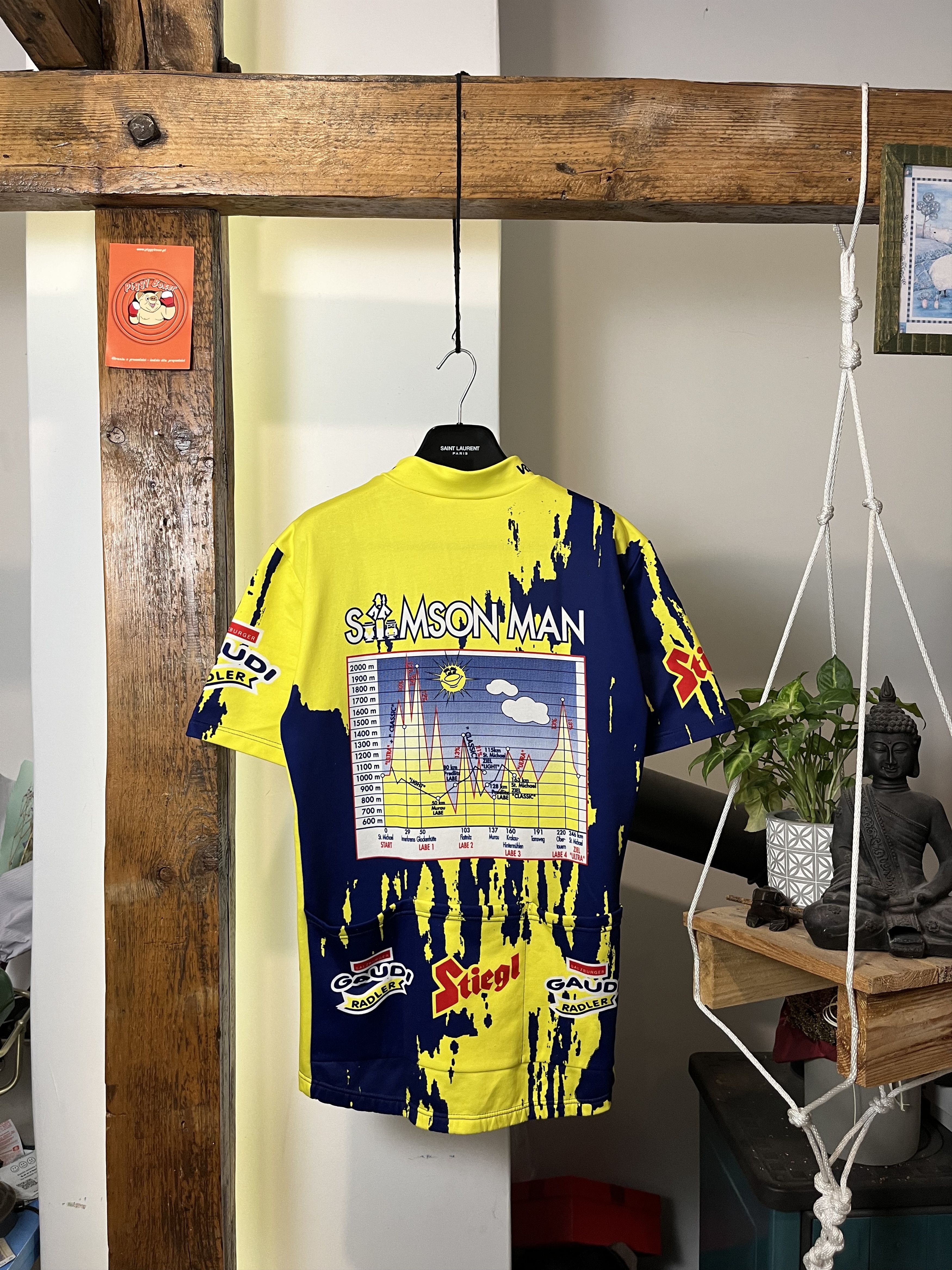 Vintage 90s Fullpritn Cycling Jersey St Michaels Size US XL / EU 56 / 4 - 2 Thumbnail