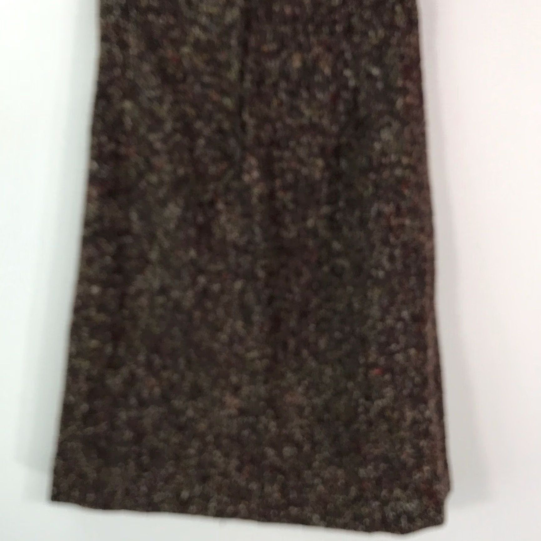 Vintage Vintage Womens Wool Blend Brown A Line Skirt Size M Size 32" / US 10 / IT 46 - 2 Thumbnail