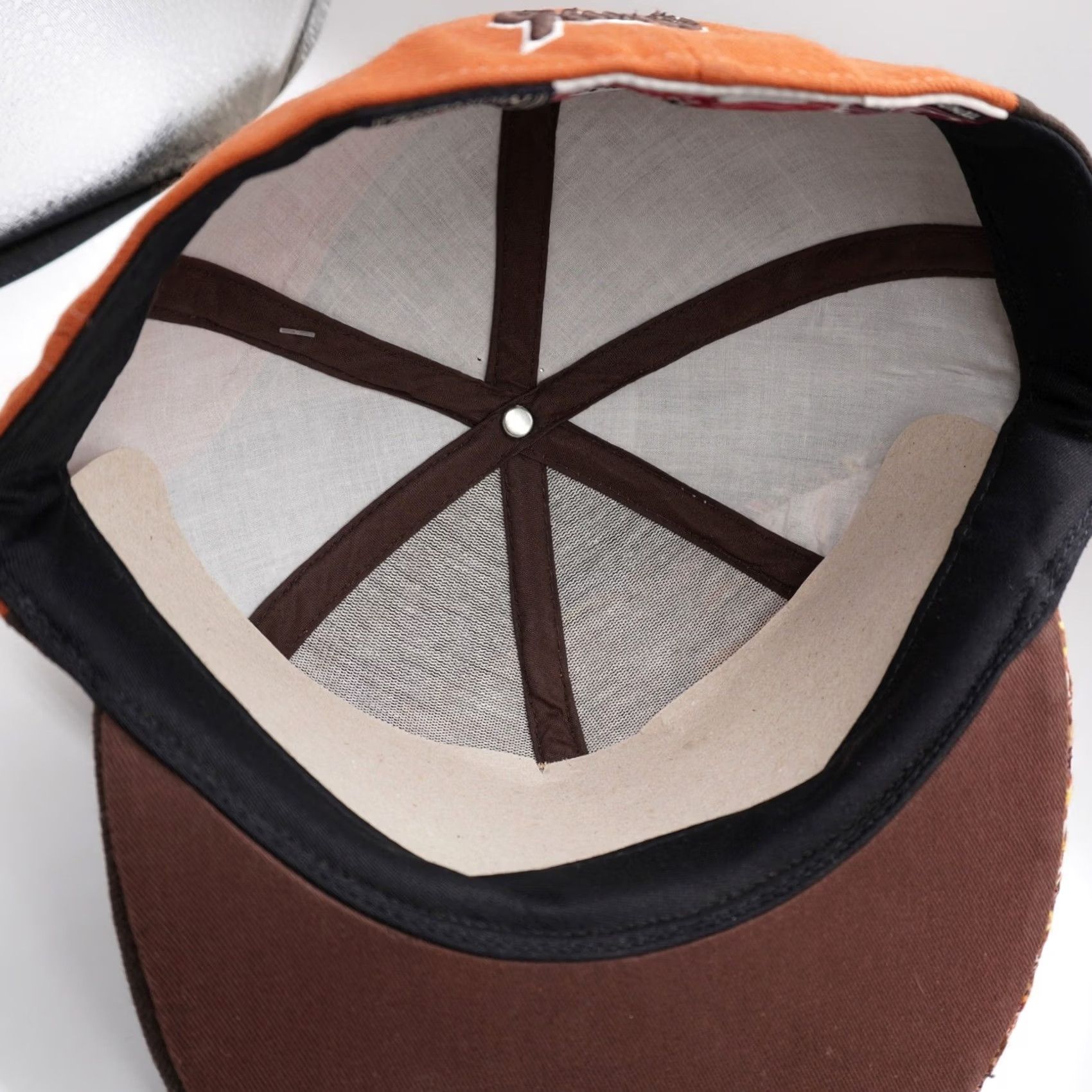 American Needle American Needle SF Giants Hat Mens 7 5/8 Brown Orange Textured Knit Fitted Cap Size ONE SIZE - 7 Thumbnail
