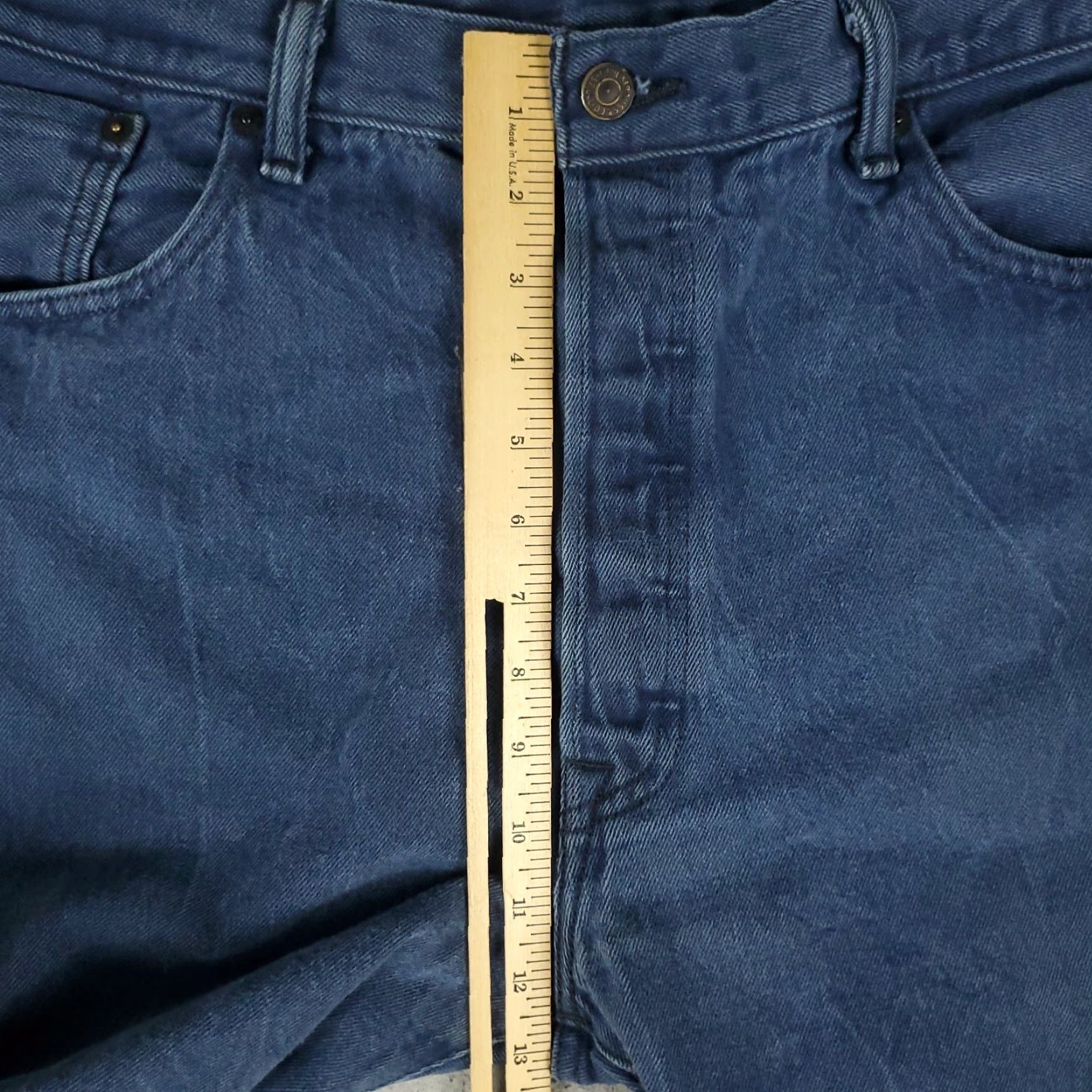Levi's VINTAGE Levi's 501 Jeans Mens Size 36x28 Cotton Denim Straight Leg Button Fly Classic Blue Size US 36 / EU 52 - 6 Thumbnail
