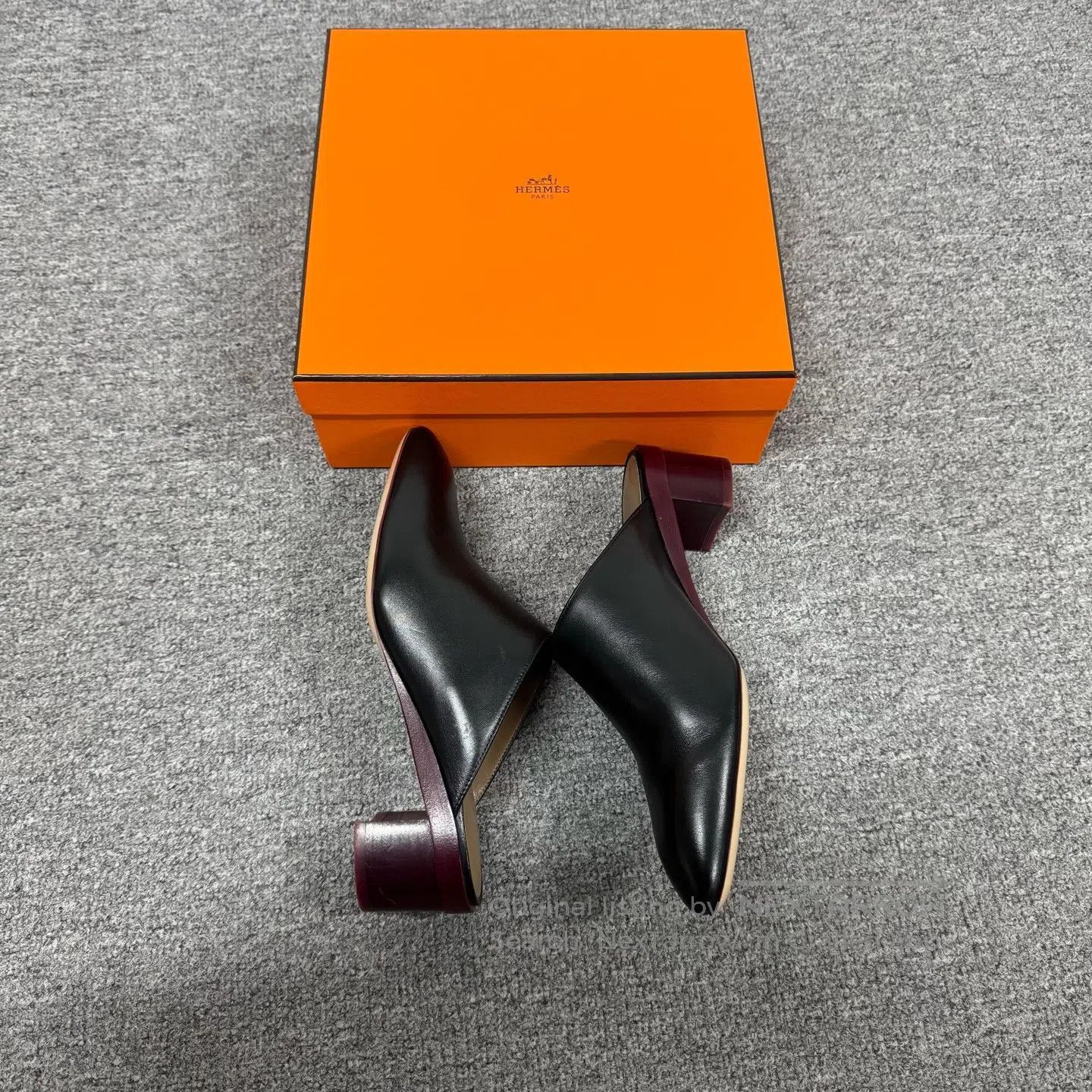 Hermes Hermes High-heeled mule shoes; semi-slip-on leather shoes| Size US 6.5 / IT 36.5 - 4 Thumbnail