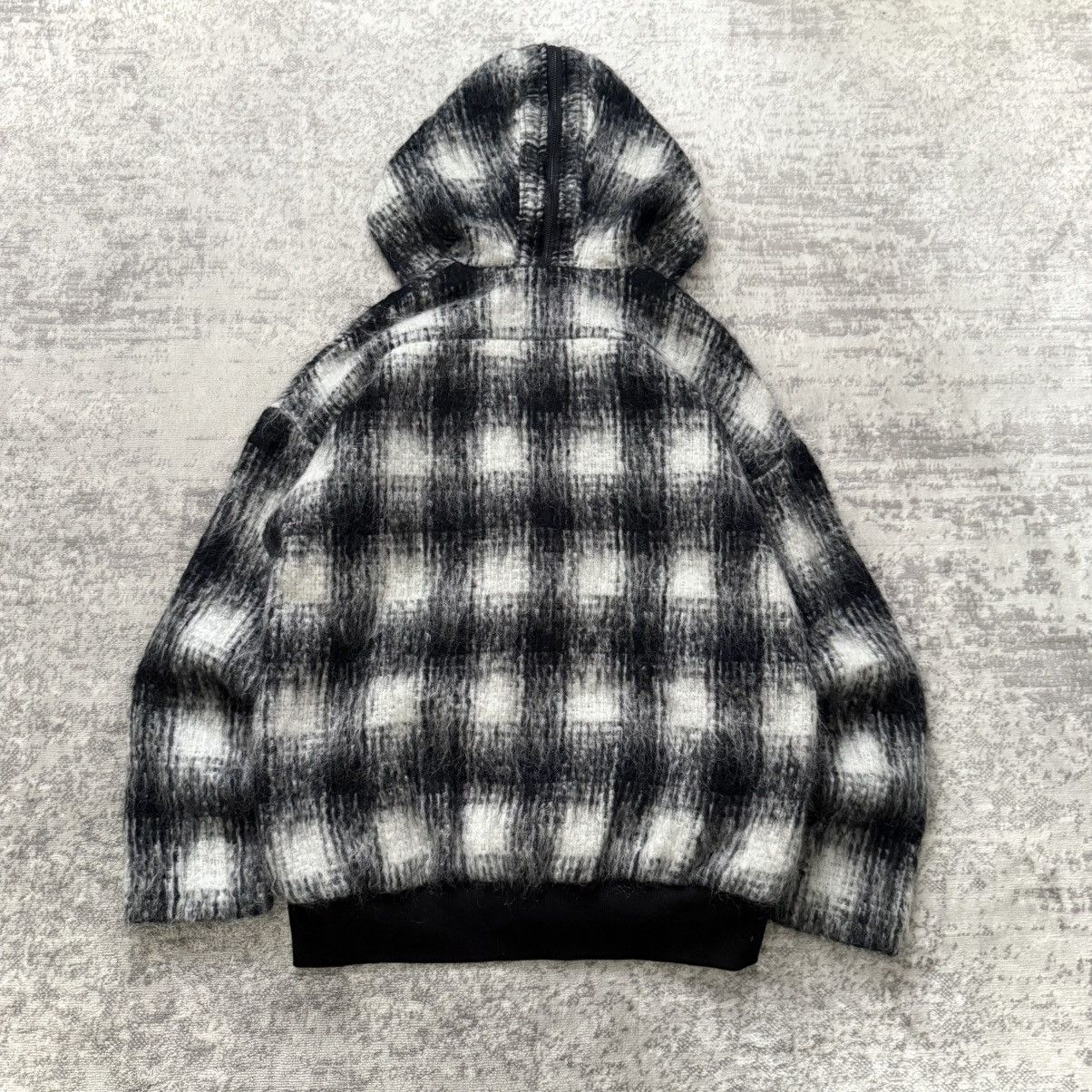 KMRii KMRii Sample Mohair Wool Check Plaid Military Parka Jacket Size US L / EU 52-54 / 3 - 5 Thumbnail