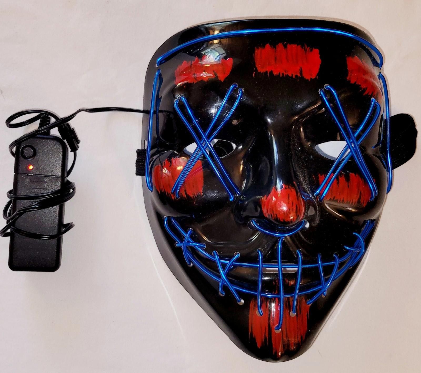 The Unbranded Brand PURGE light-up halloween mask, 3 different light settings Size ONE SIZE - 2 Thumbnail