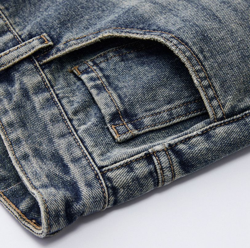 Japanese Brand Men's Retro Washed Wide-Leg Straight Oversized Jeans Size US 32 / EU 48 - 3 Thumbnail