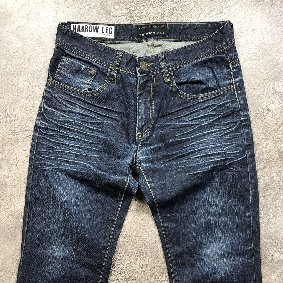 Vintage Vintage 90s Baggy Wide Leg Distressed Jeans Grunge Logo 31 Size US 31 - 3 Thumbnail
