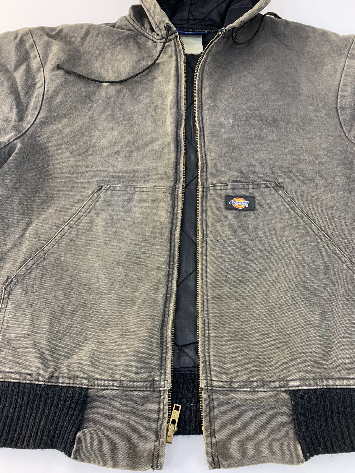 Dickies × Vintage 90s Dickies Padded Hooded Canvas Jacket Big Front Pocket Size US L / EU 52-54 / 3 - 4 Thumbnail