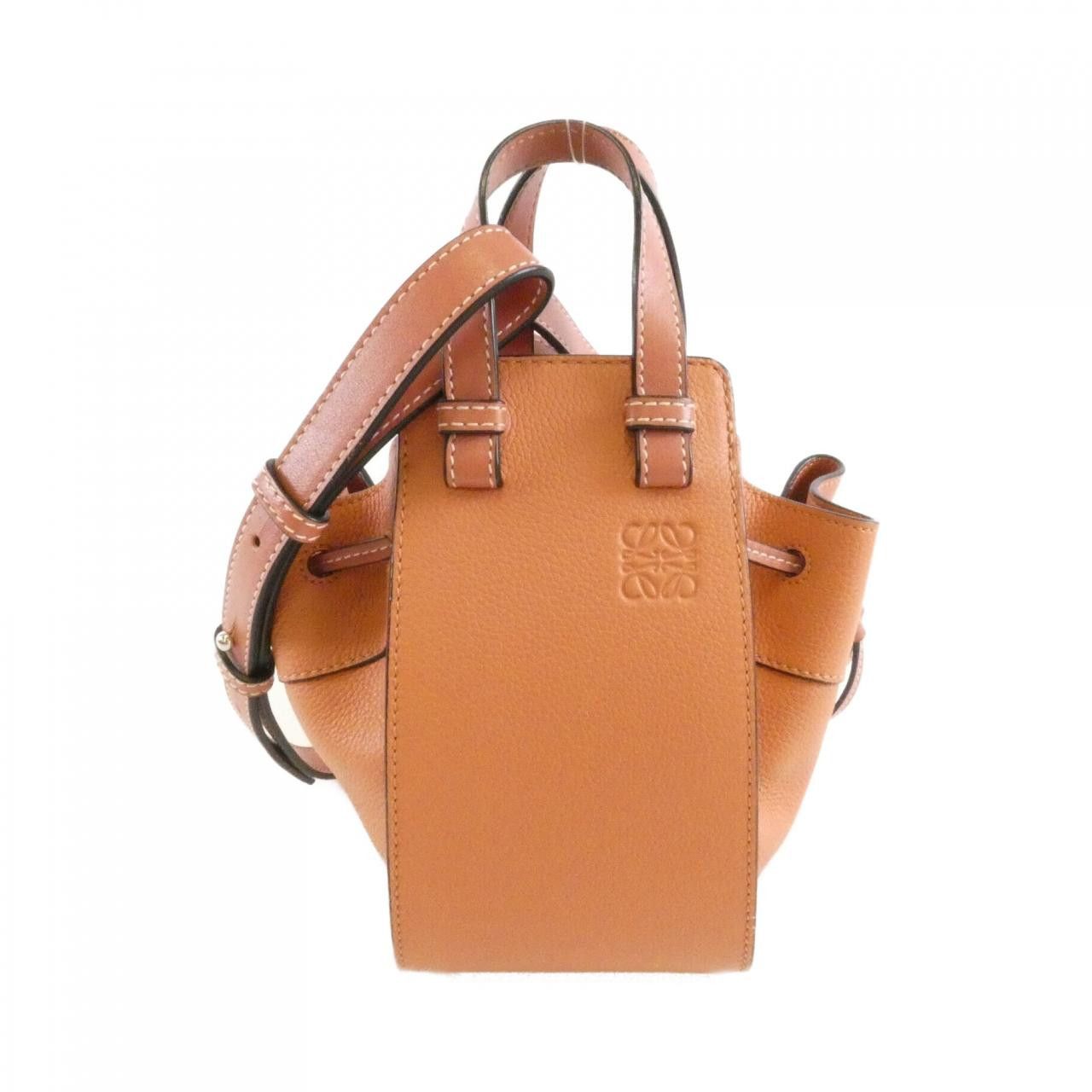 Loewe Loewe Loewe Hammock Drawstring Mini Calf Shoulder Bag Leather Shoulder Bag 31412V07 DUTY FREE for USA Size ONE SIZE - 1 Thumbnail