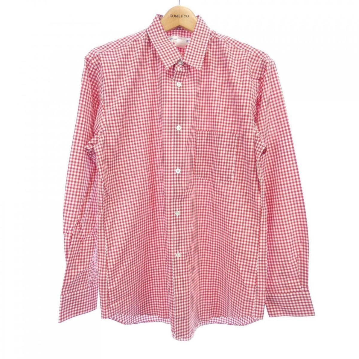 Comme des Garcons Shirt Checked Button Up Long Sleeve Chest Pocket Red White Size US S / EU 44-46 / 1 - 1 Thumbnail