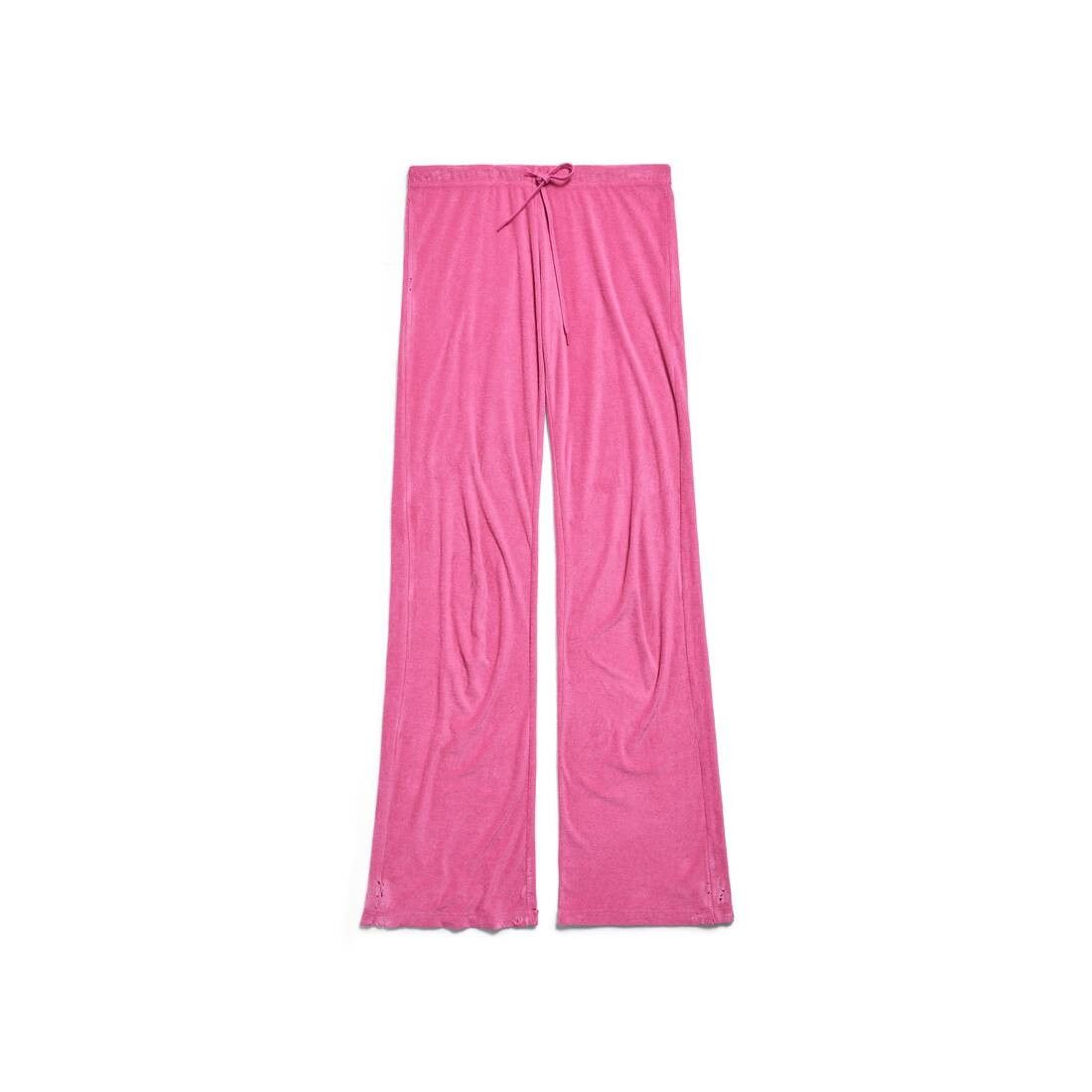 Balenciaga o1bcso1str0525 Low Waist Tracksuit Trouser in Pink Size 25" / US 0 / IT 36 - 1 Thumbnail