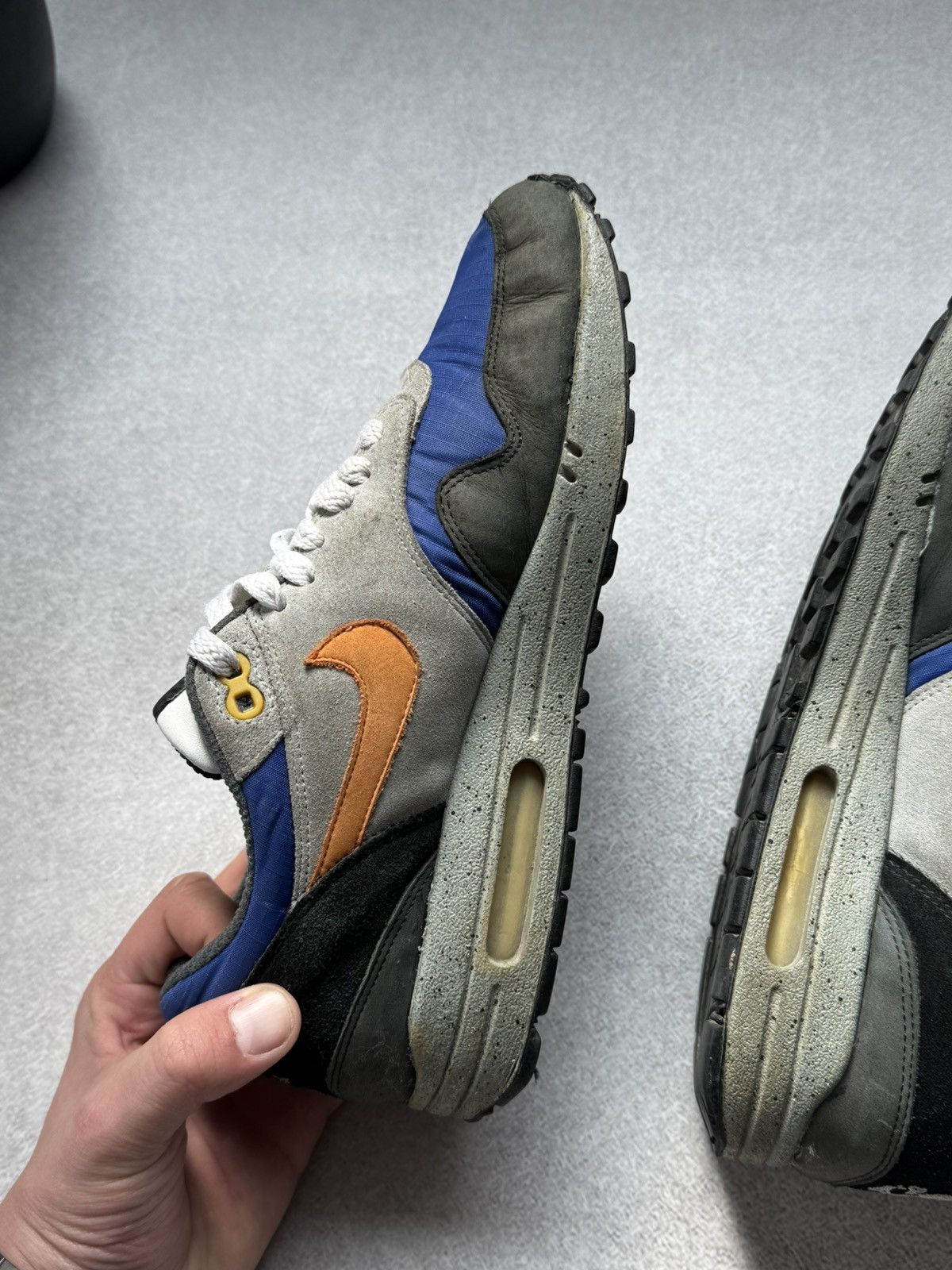 Nike Nike Air Max 1 Skulls Pack Old Royal Black Anthracite RARE Size US 8 / EU 41 - 17 Thumbnail