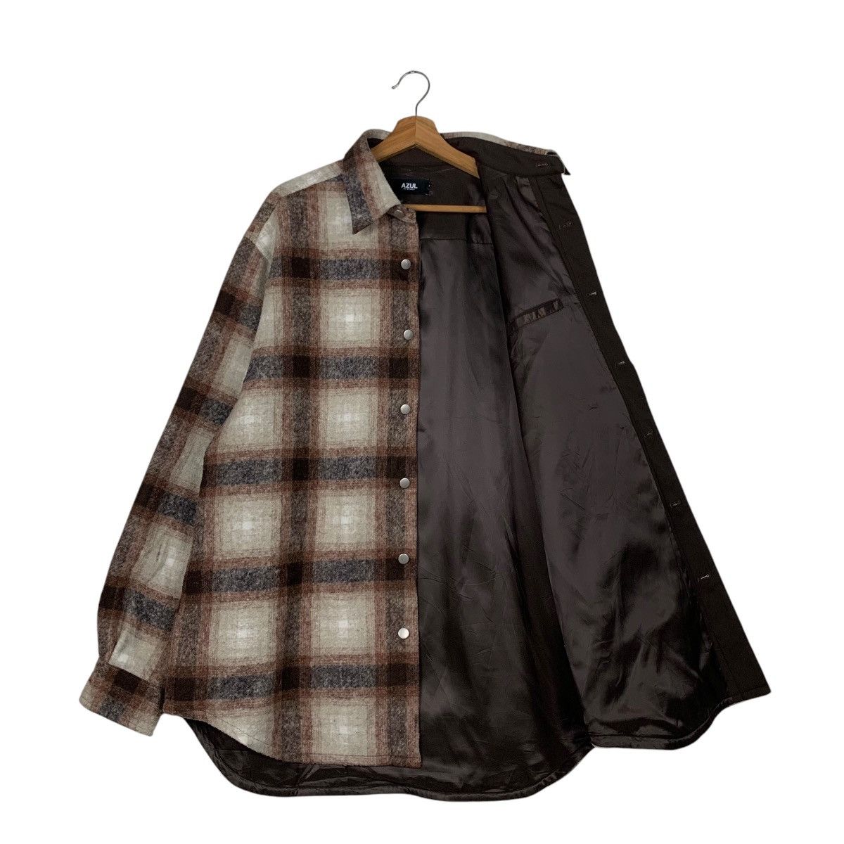 Flannel AZUL by Moussy Shadow Plaid Flannel Jacket #2132-C94 Size US XXL / EU 58 / 5 - 9 Thumbnail
