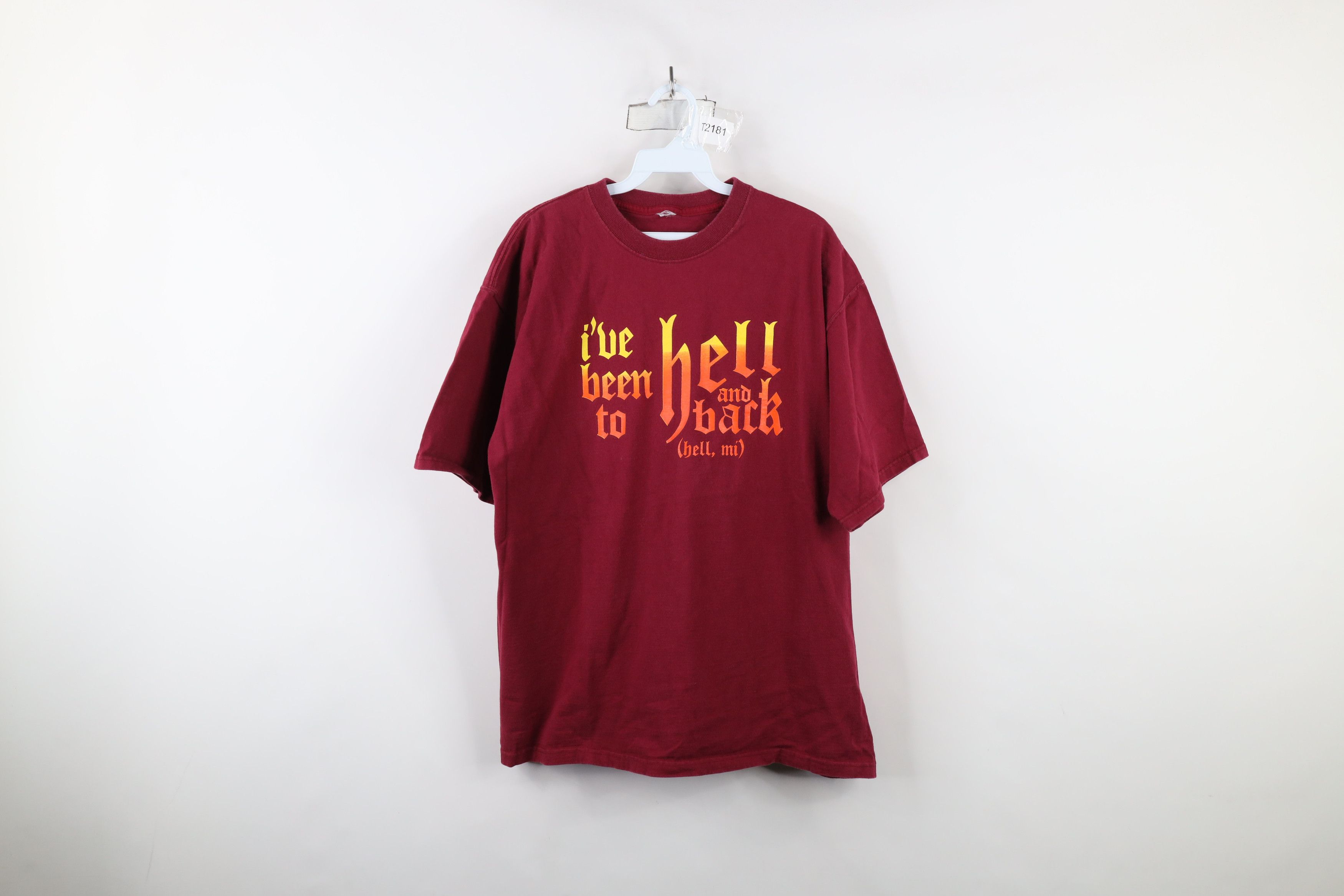 Vintage Vintage 90s I've Been To Hell and Back Michigan T-Shirt Size US L / EU 52-54 / 3 - 1 Thumbnail