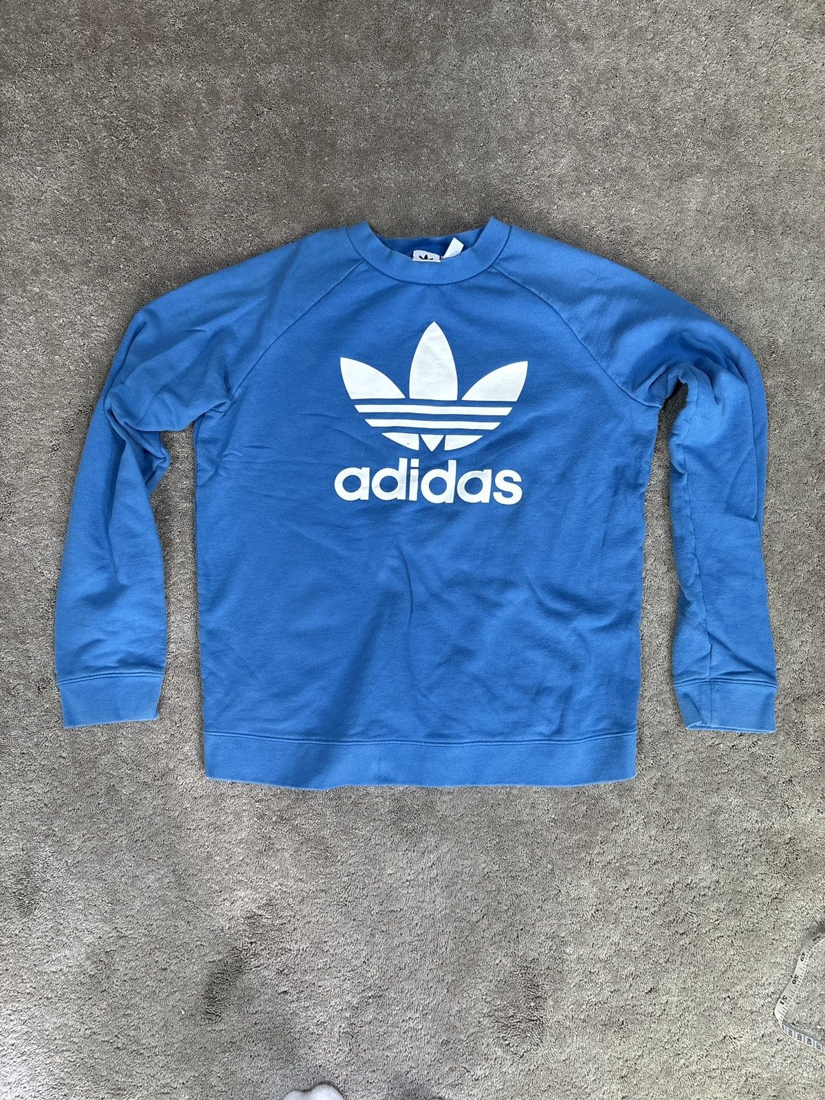 Adidas Blue Adidas Crewneck Size US L / EU 52-54 / 3 - 1 Thumbnail