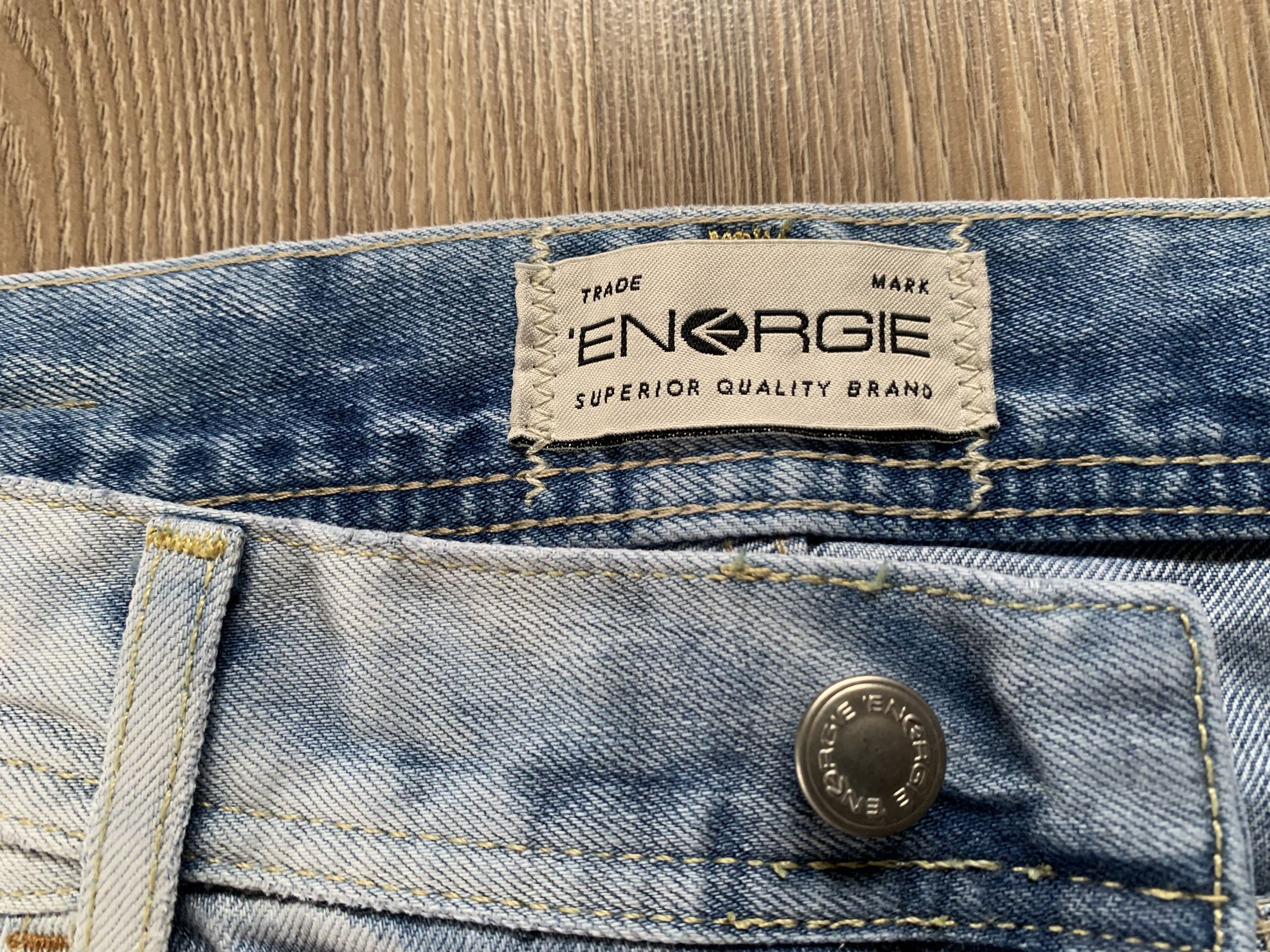 Energie Energie Patrick Distressed Light Blue Jeans Size US 33 - 9 Thumbnail