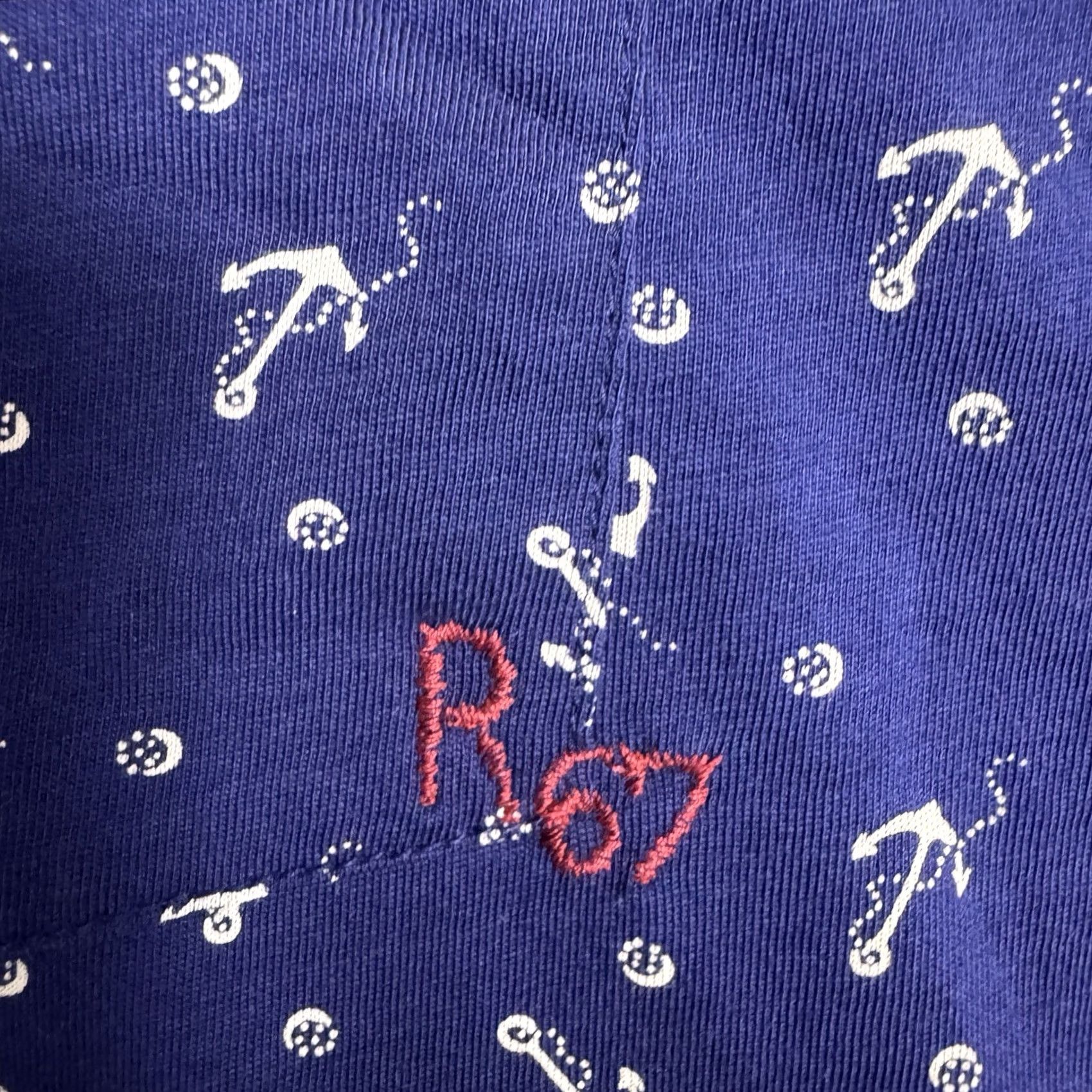 Polo Ralph Lauren Polo Ralph Lauren Shirt Mens M RL67 Anchor Print Nautical Pocket Geometric Size US M / EU 48-50 / 2 - 3 Thumbnail