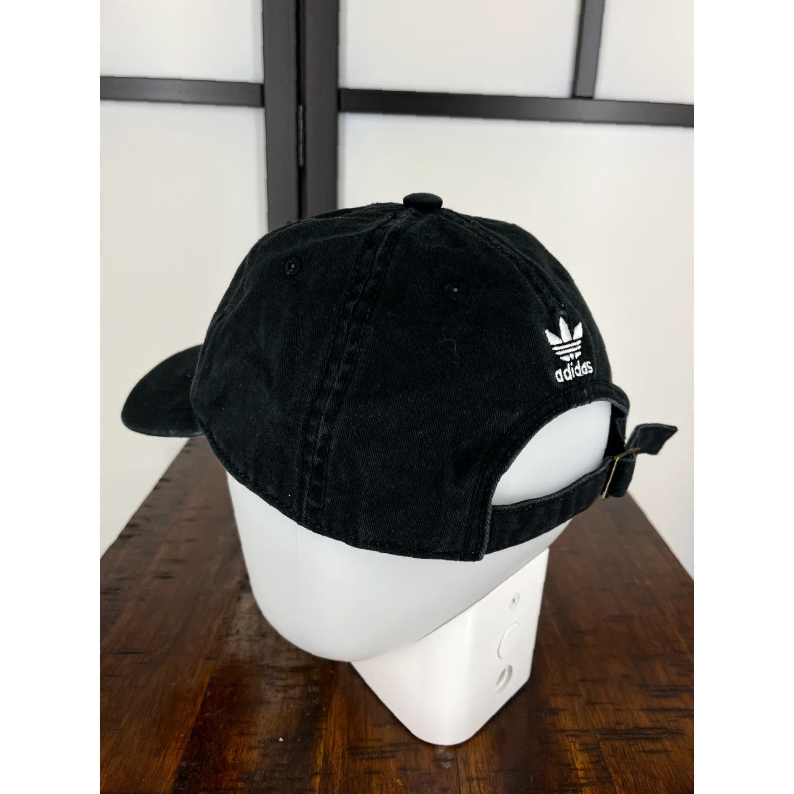 Adidas Adidas Hat Cap Baseball Adjustable One Size Black 100% Cotton Golf Golfer Mens Cap Size ONE SIZE - 5 Thumbnail