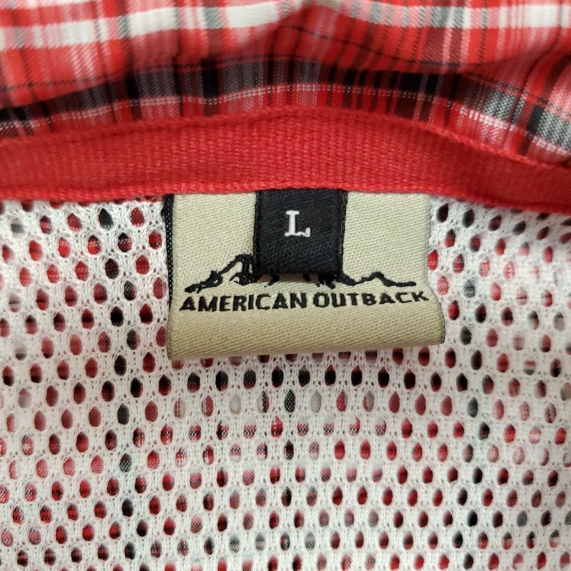 Vintage VINTAGE American Outback Shirt Womens Large Red Plaid Vented Roll Tab Sleeves Hike Fish Size L / US 10 / IT 46 - 4 Thumbnail