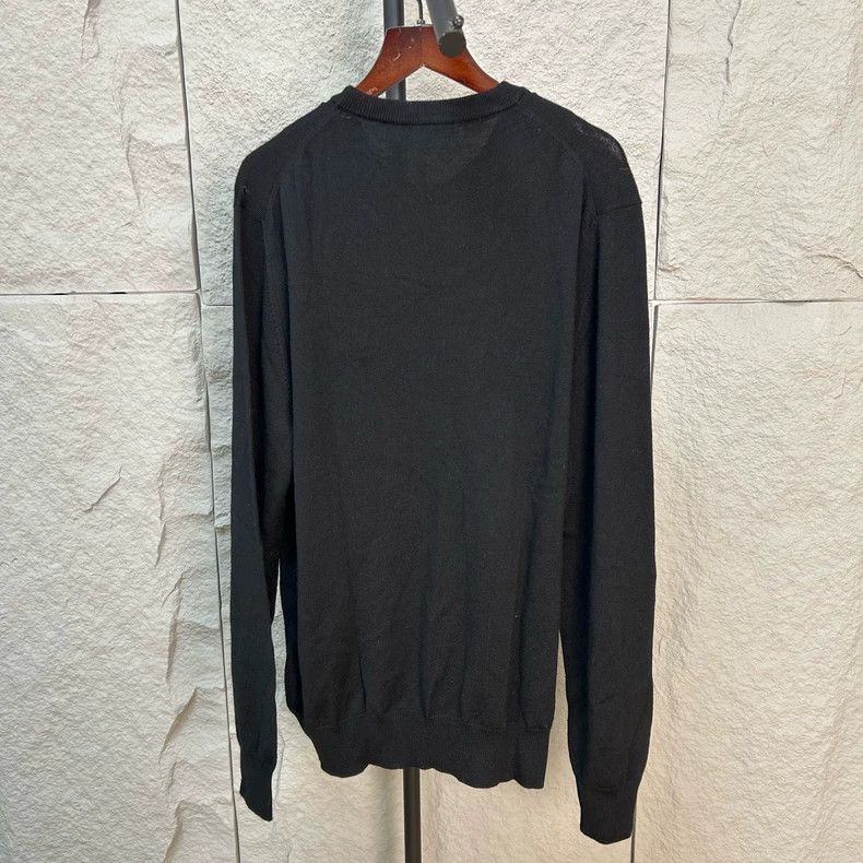 Alexander McQueen Alexander Mcqueen Black gemstone embroidered wool sweater Size US M / EU 48-50 / 2 - 2 Thumbnail