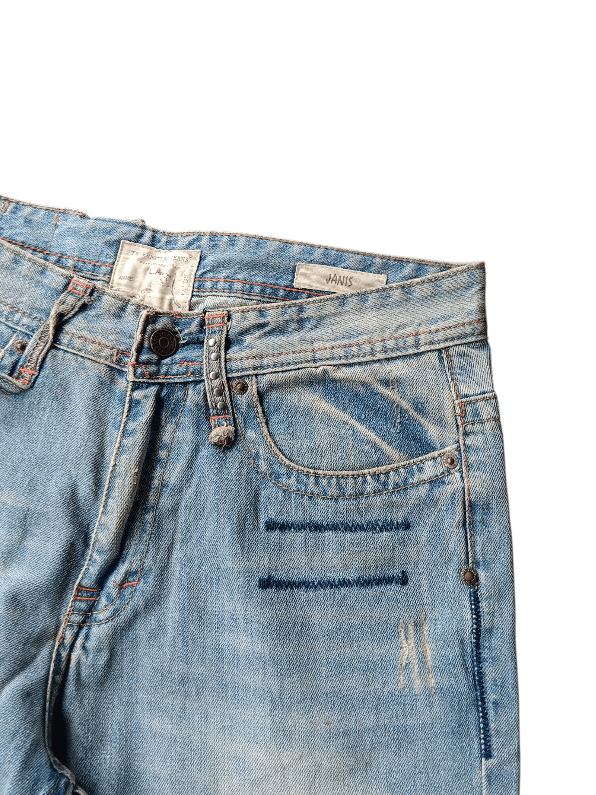 Ben Taverniti Unravel Project Ben Taverniti unravel project blue wash denim pants Size US 32 / EU 48 - 8 Thumbnail