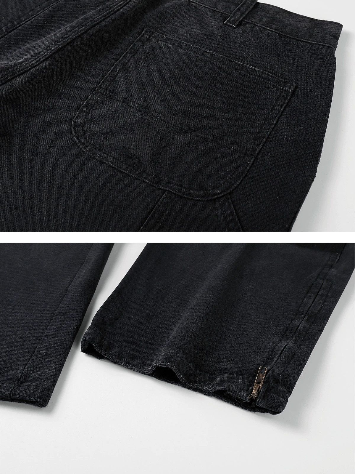 Jean × Vintage zipper utility outdoor loose baggy carpenter jeans Size US 34 / EU 50 - 9 Thumbnail