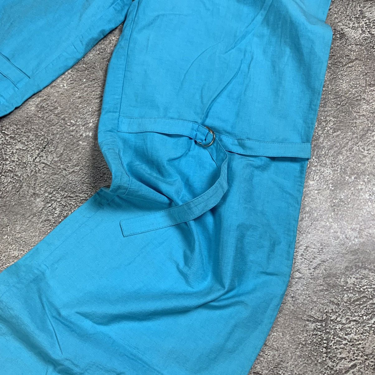 Vintage Vintage 90s Baggy Cargo Parachute Pants Bright Blue Y2K 30 Size 30" / US 8 / IT 44 - 4 Thumbnail