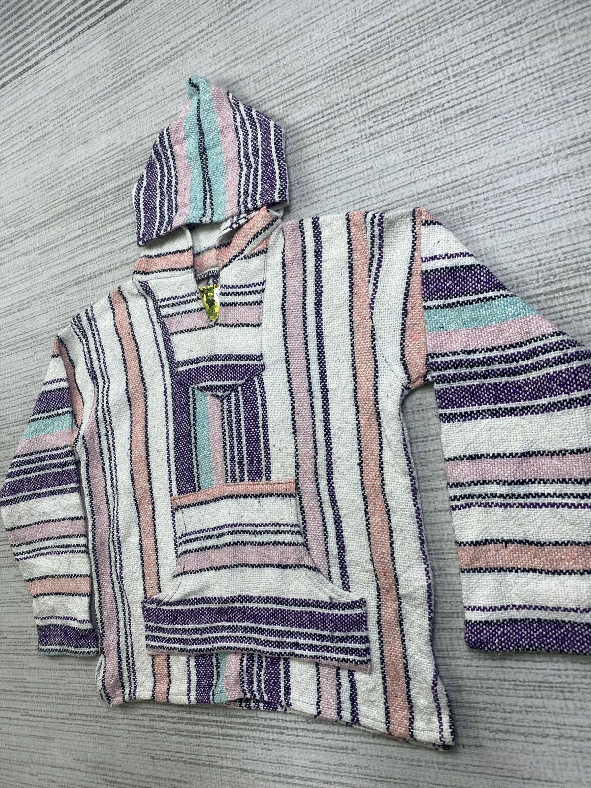 Mexican Threads × Vintage Vintage Iguanna Jack Kangaroo Pocket Baja Poncho Hoodie Size US M / EU 48-50 / 2 - 4 Thumbnail