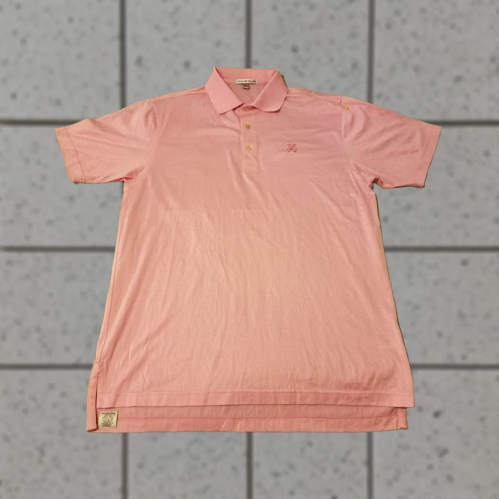 Peter Millar Peter Millar Polo Shirt Medium Pink Cotton Golf Athletic Mens Size US M / EU 48-50 / 2 - 1 Thumbnail