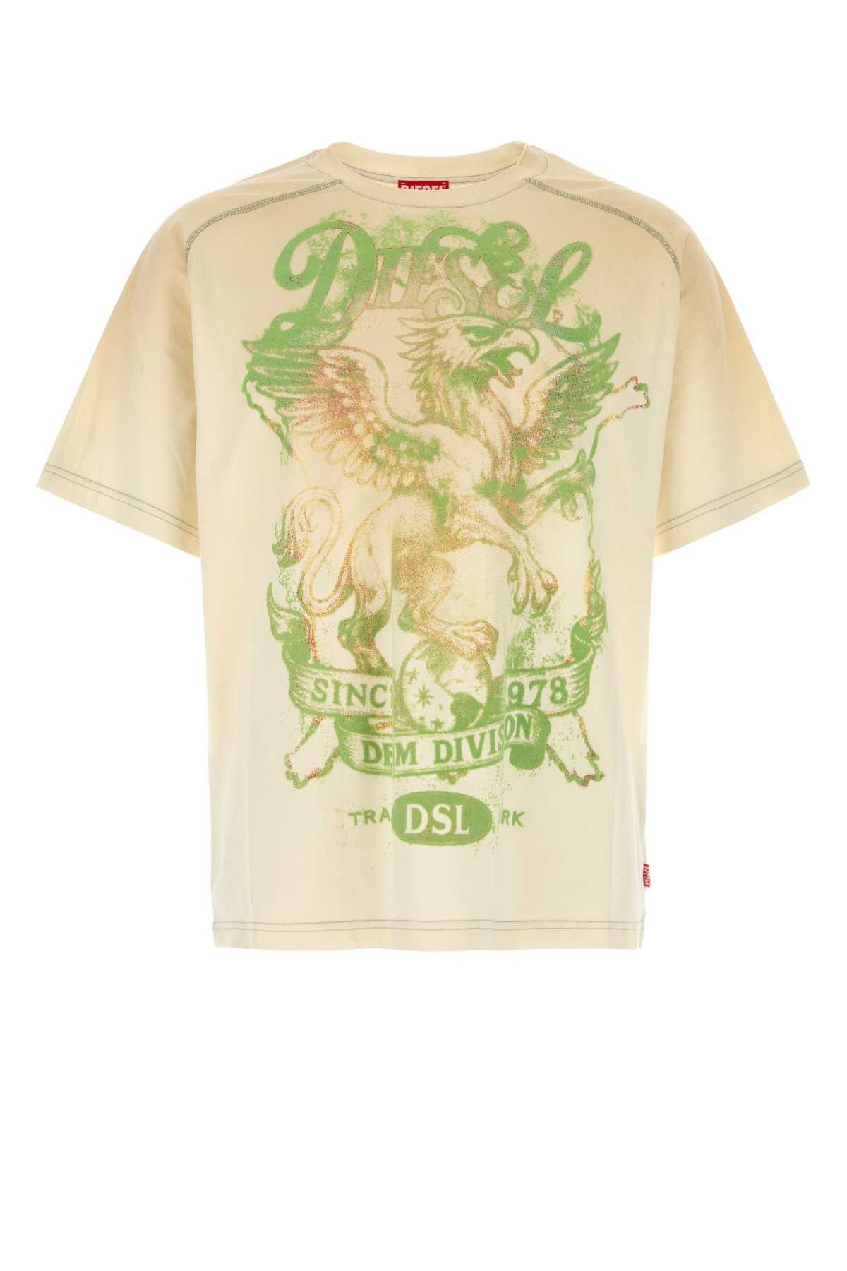 Diesel Cream Cotton T-Griffo T-Shirt Size US XL / EU 56 / 4 - 1 Thumbnail
