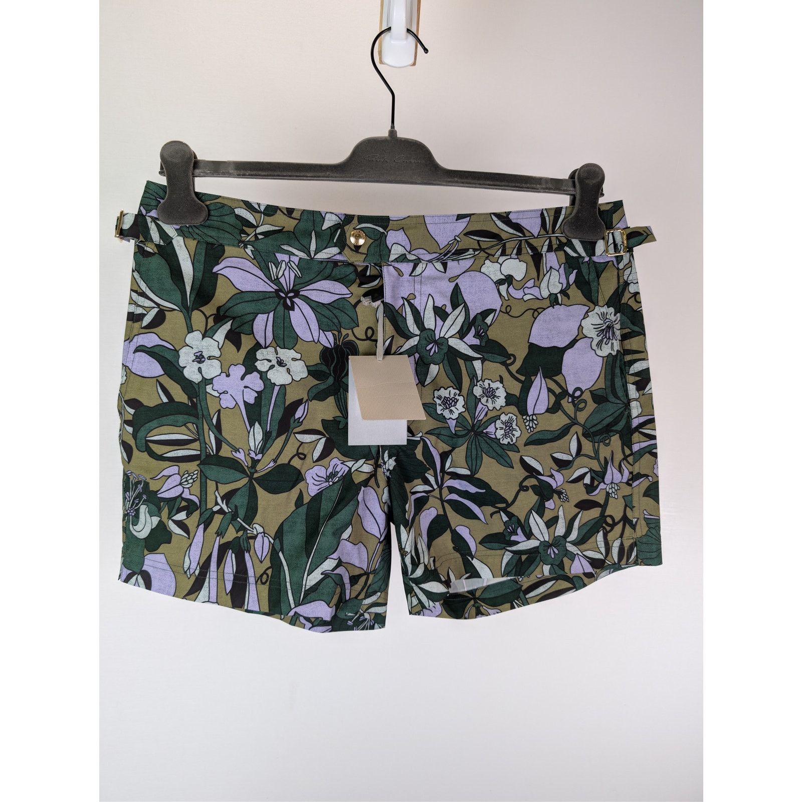 Tom Ford o1rshd1 Jungle Floral Swim Shorts in green Size US 34 / EU 50 - 9 Thumbnail