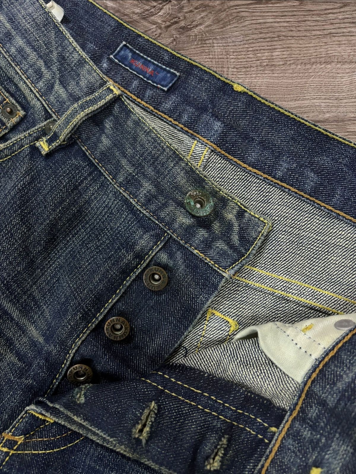 Jun Takahashi Kunna Kunna Japan Grunge Cross Shade Distress Jeans Size US 32 / EU 48 - 10 Thumbnail