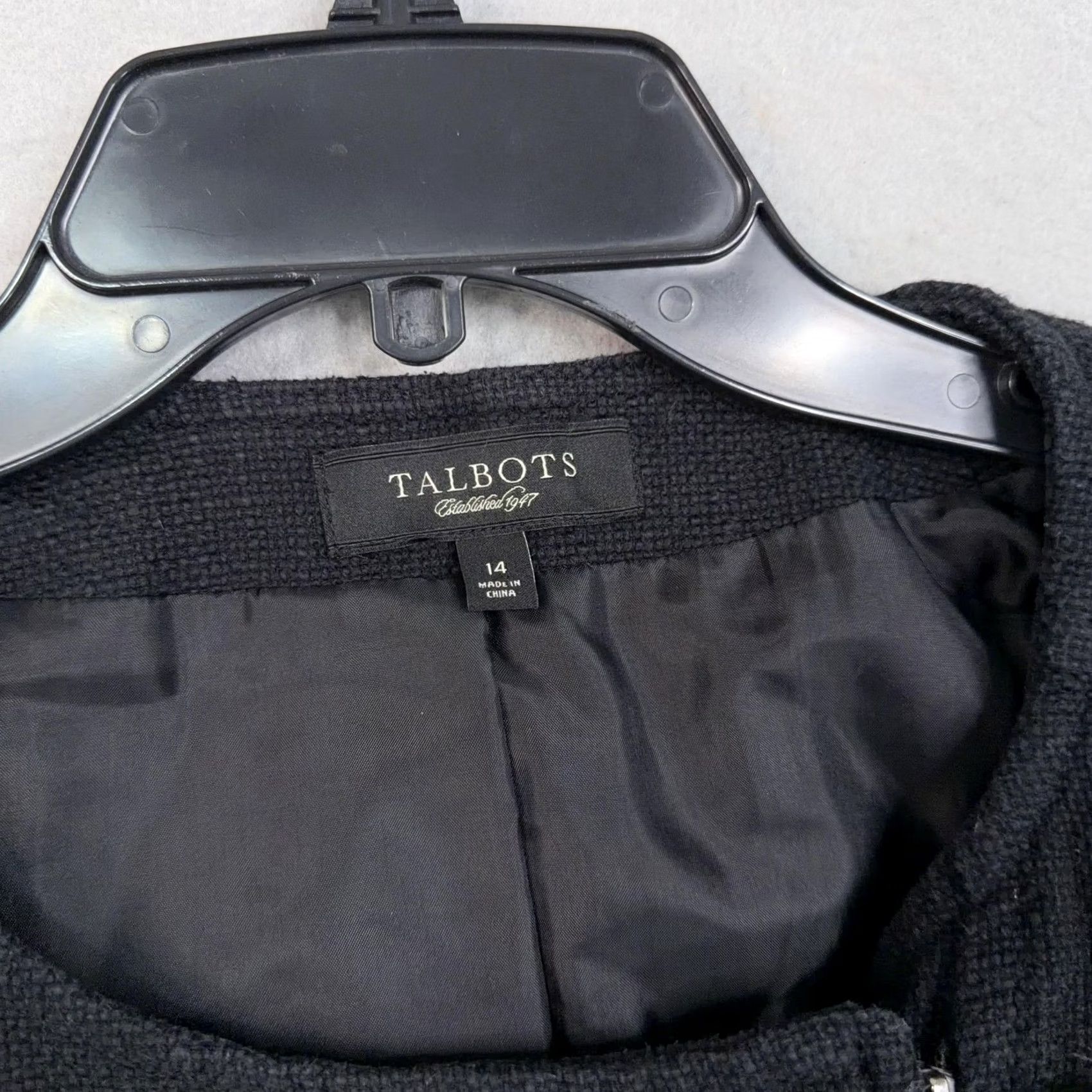 Talbots Talbots Blazer Womens 14 Black Eight Button Military Short Jacket Career Size XL / US 12-14 / IT 48-50 - 4 Thumbnail