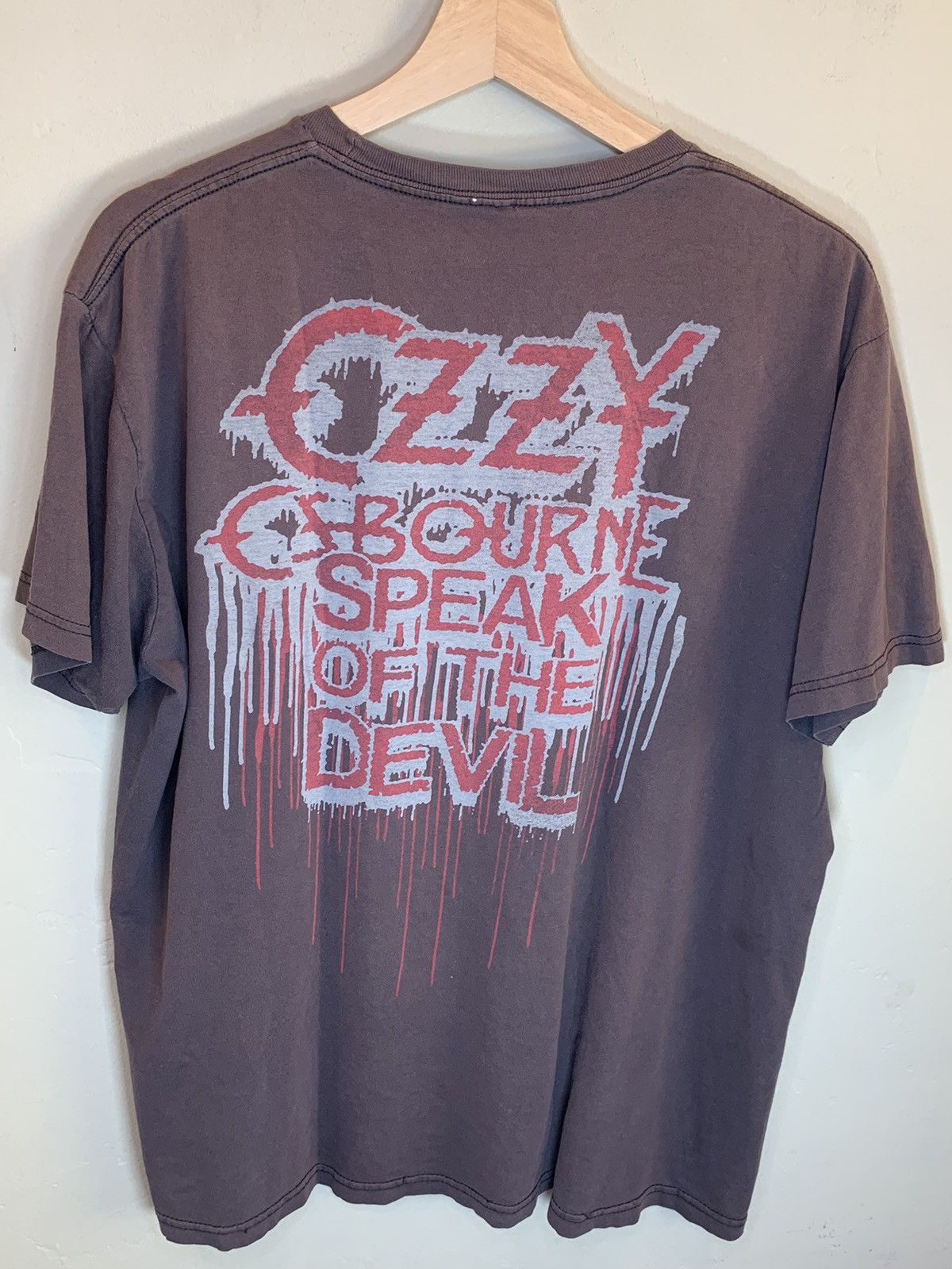 Ozzy Osbourne *RARE* Vintage Ozzy Osbourne Speak Of The Devil Euro T-Shirt Size US L / EU 52-54 / 3 - 2 Thumbnail