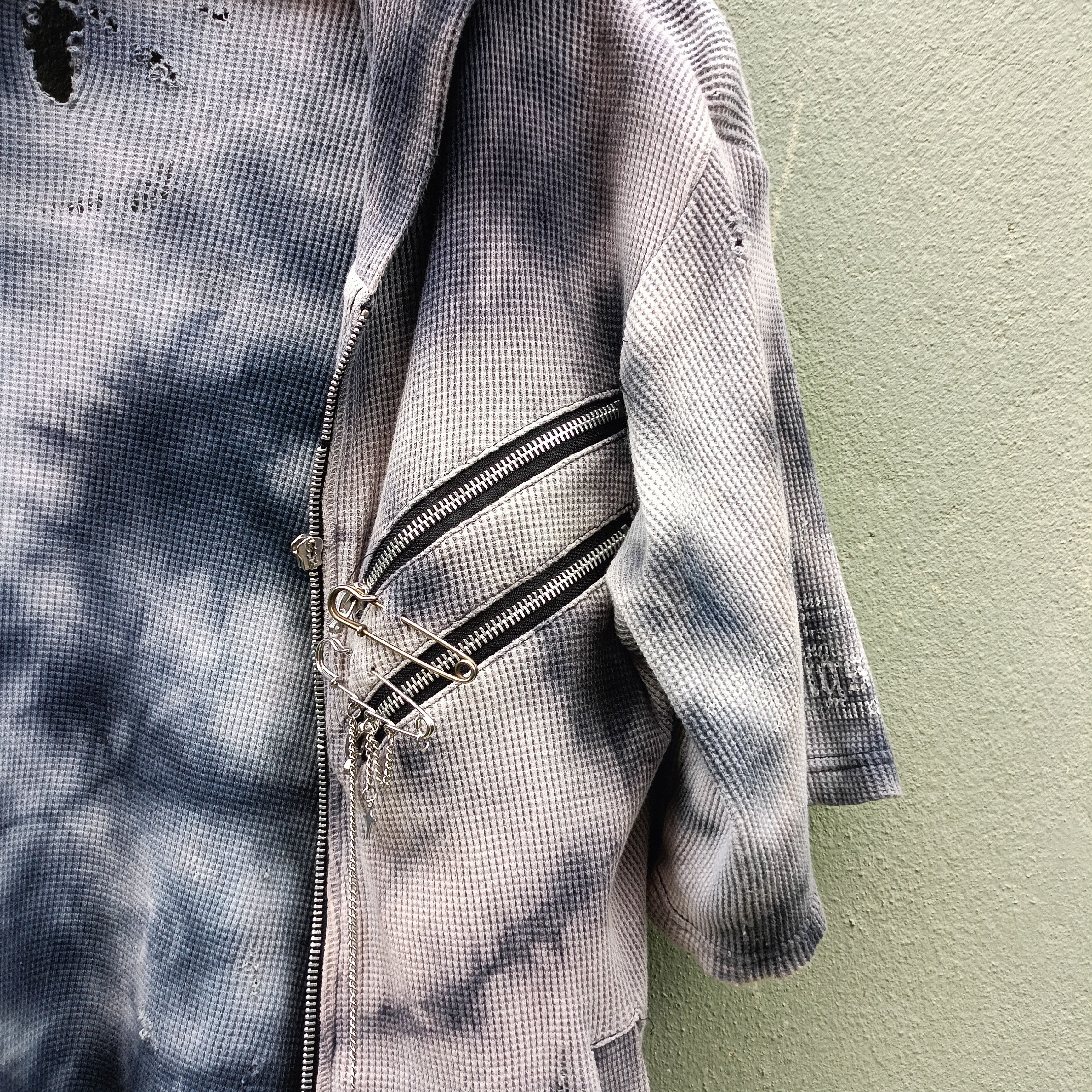 Seditionaries Berning Sho Distressed Hooded Zip jacket Size US M / EU 48-50 / 2 - 3 Thumbnail